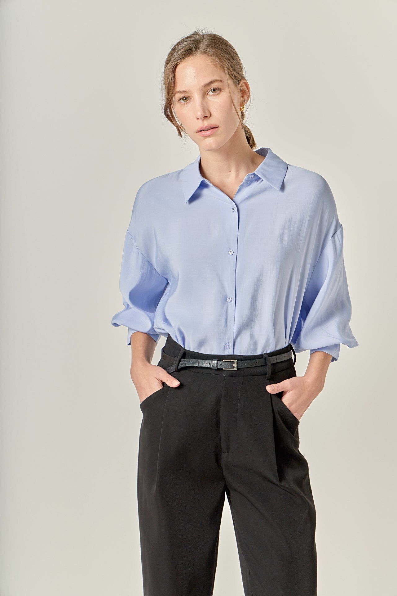 ENGLISH FACTORY - Balloon Sleeve Blouse - TOPS available at Objectrare