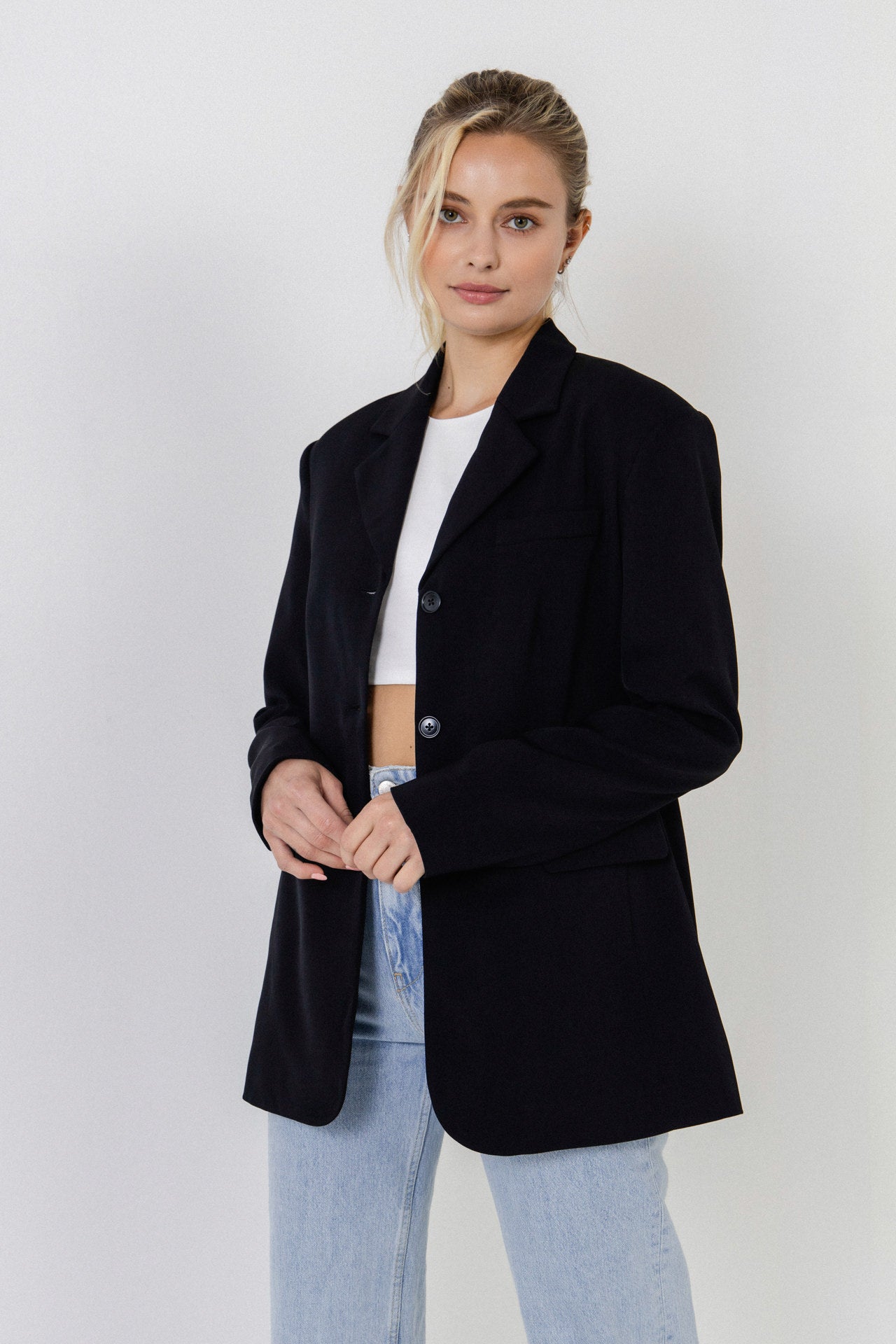 ENDLESS ROSE - Blazer With Buttons - BLAZERS available at Objectrare