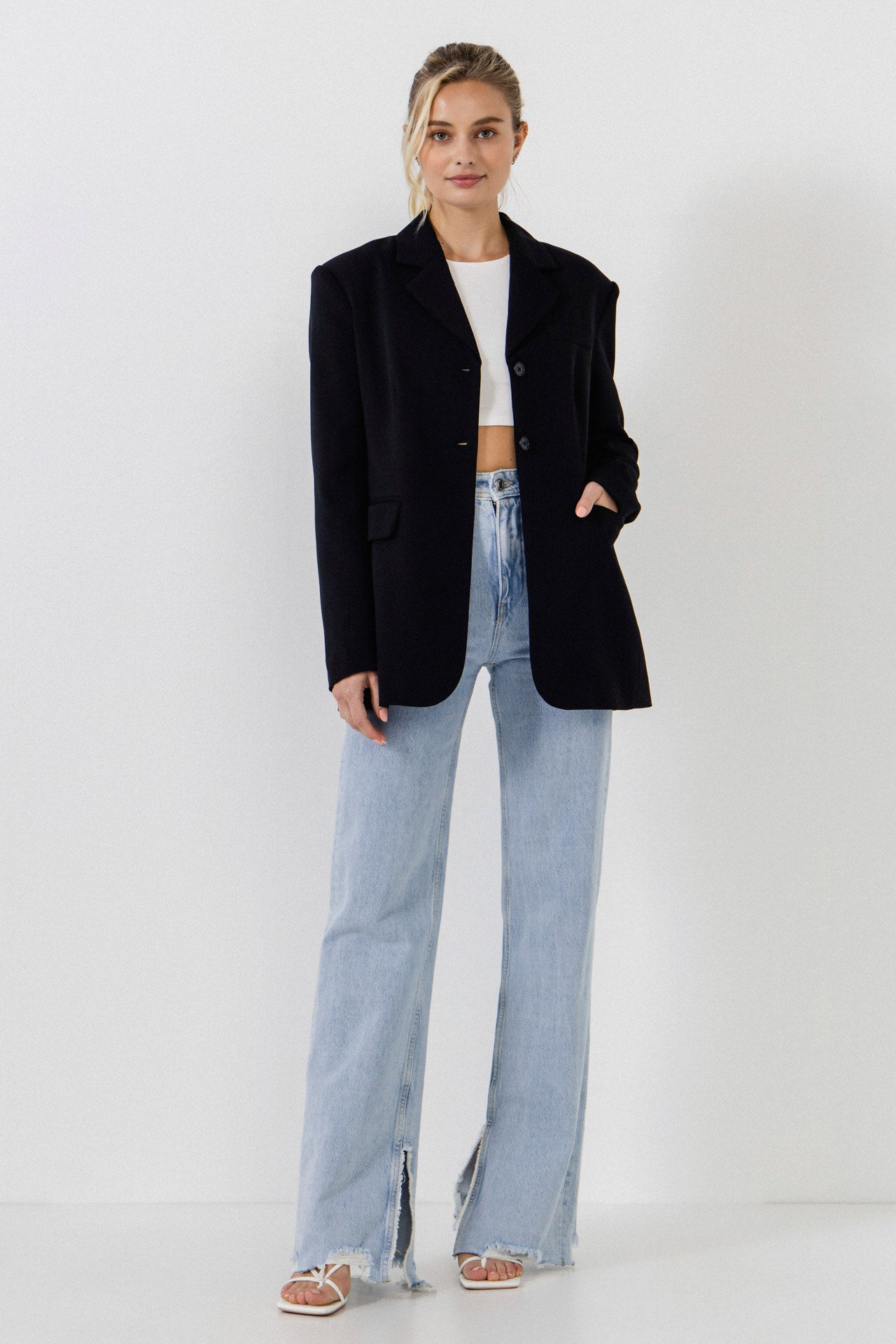 ENDLESS ROSE - Blazer With Buttons - BLAZERS available at Objectrare