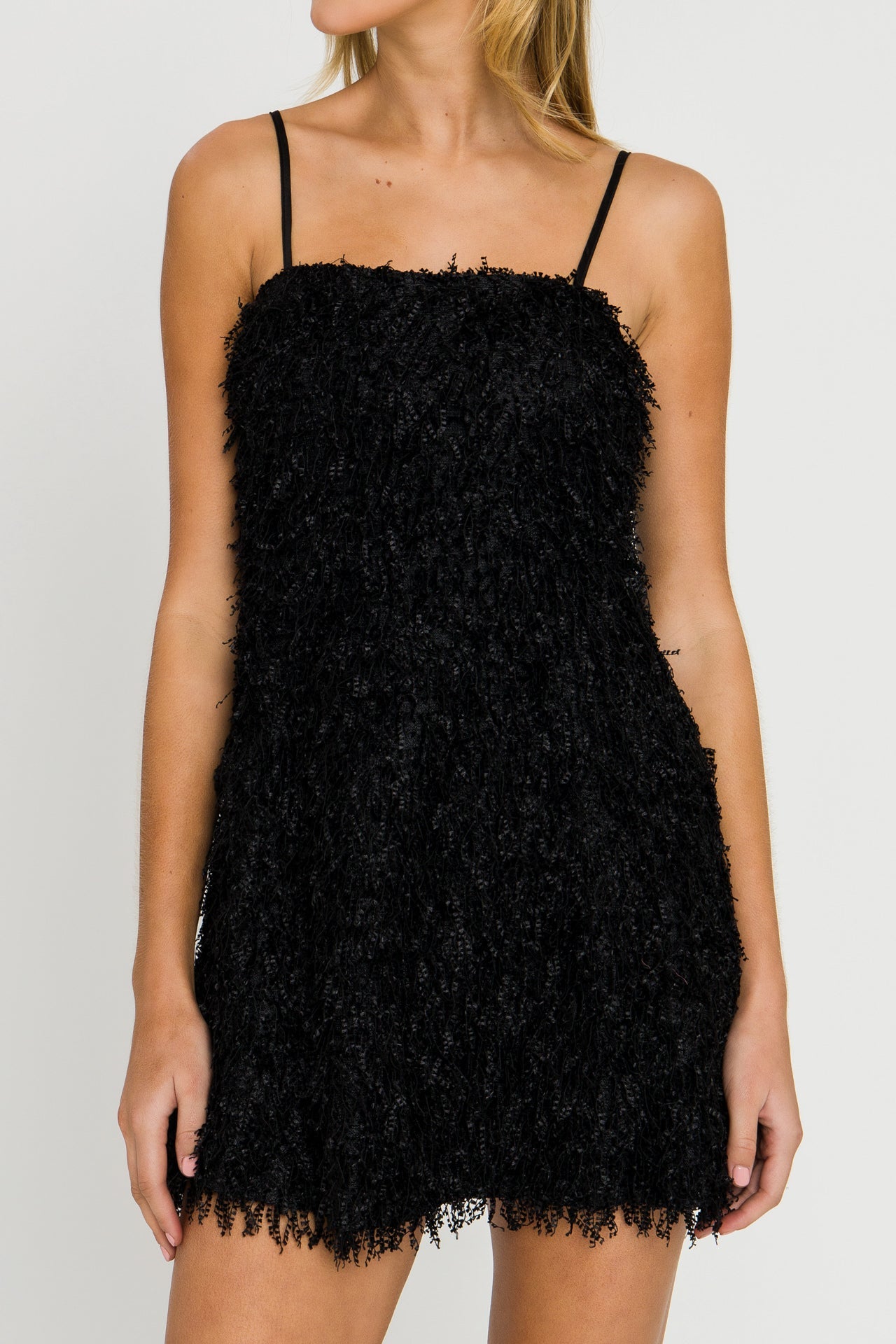 ENDLESS ROSE - Fringed Flare Mini Dress - DRESSES available at Objectrare