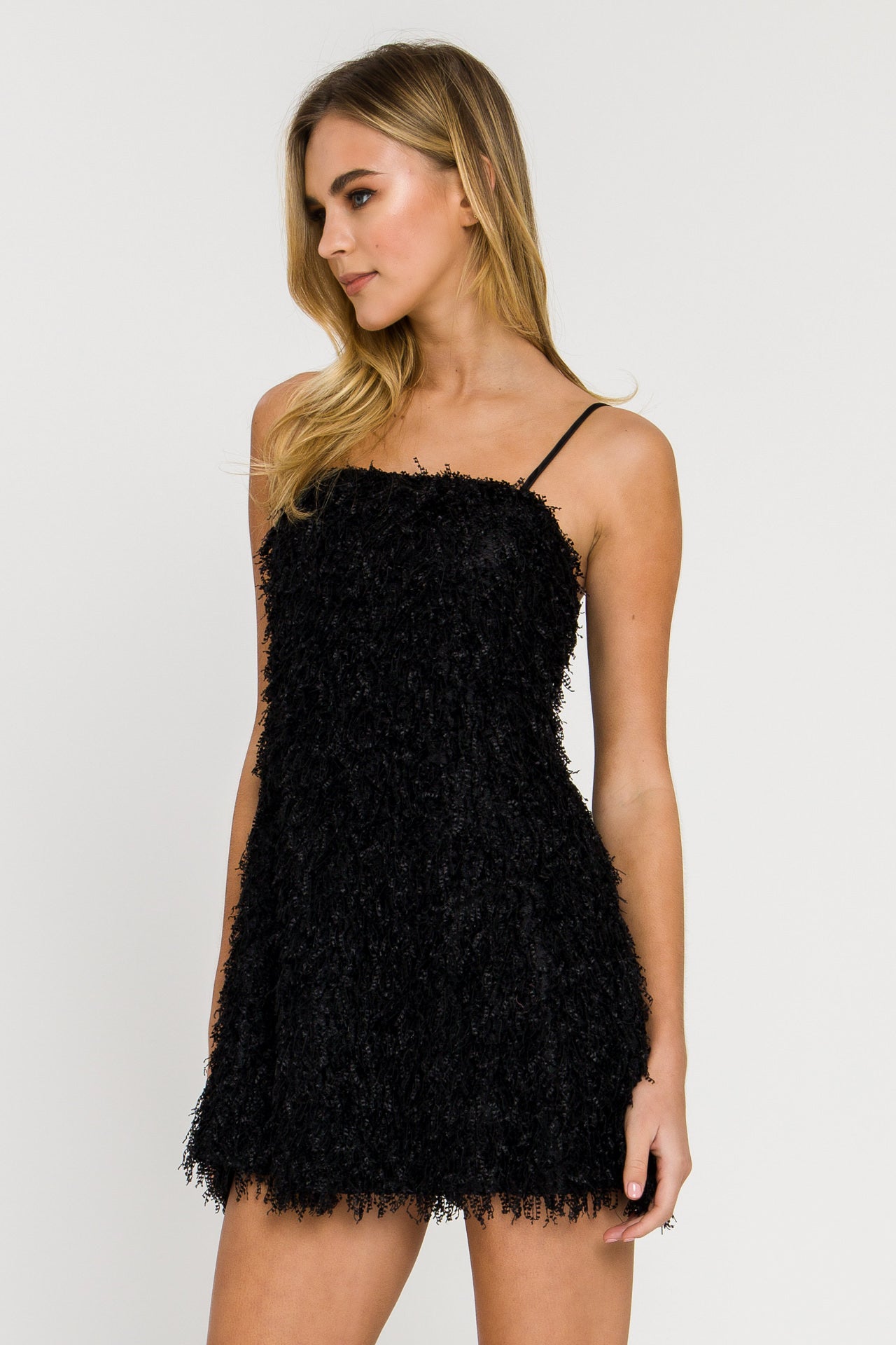 ENDLESS ROSE - Fringed Flare Mini Dress - DRESSES available at Objectrare