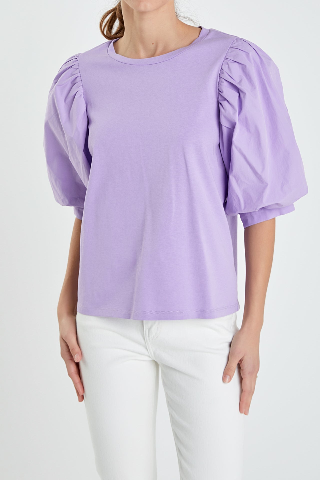 ENGLISH FACTORY - Poplin Sleeve Combo T-shirts - T-SHIRTS available at Objectrare