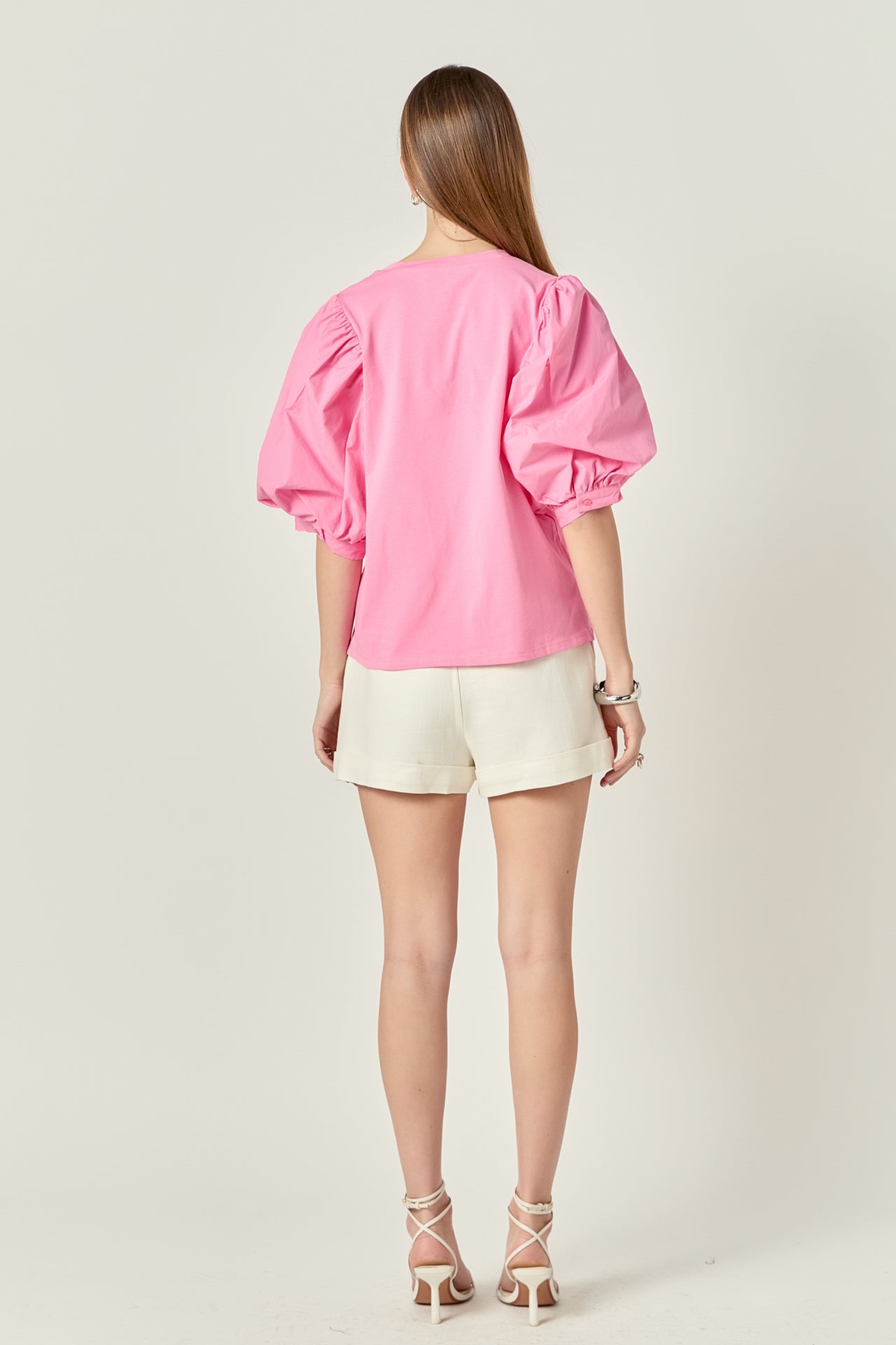 Poplin Sleeve Combo T-shirts