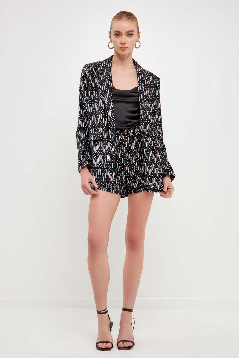 ENDLESS ROSE - Sequin Blazer - BLAZERS available at Objectrare