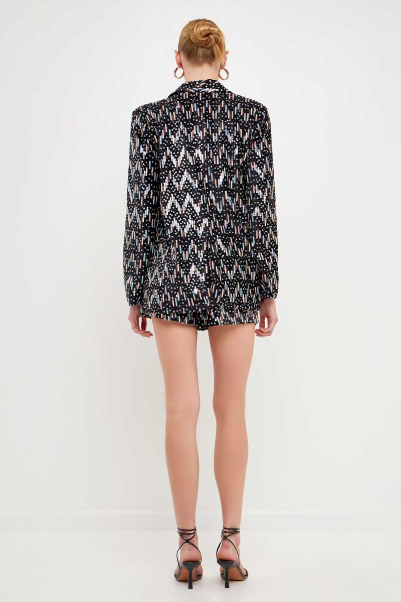 ENDLESS ROSE - Sequin Blazer - BLAZERS available at Objectrare