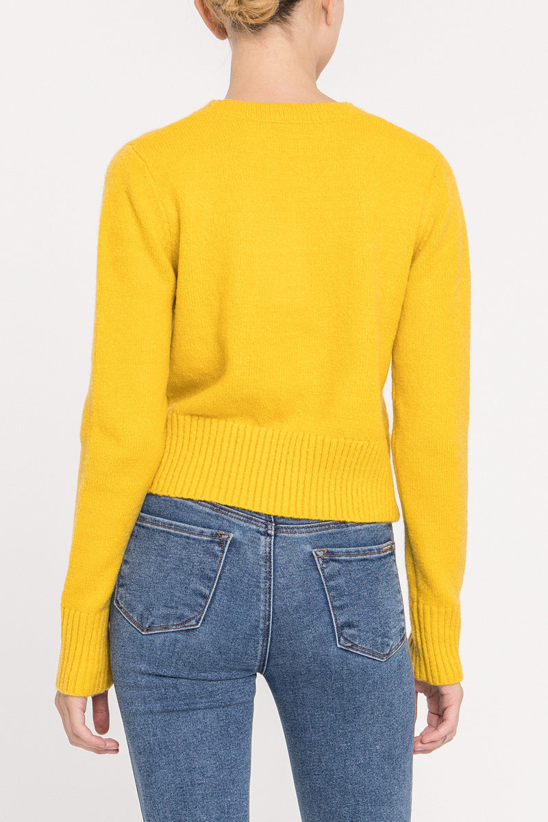 ENGLISH FACTORY - Heart Button Knit Cardigan - SWEATERS & KNITS available at Objectrare