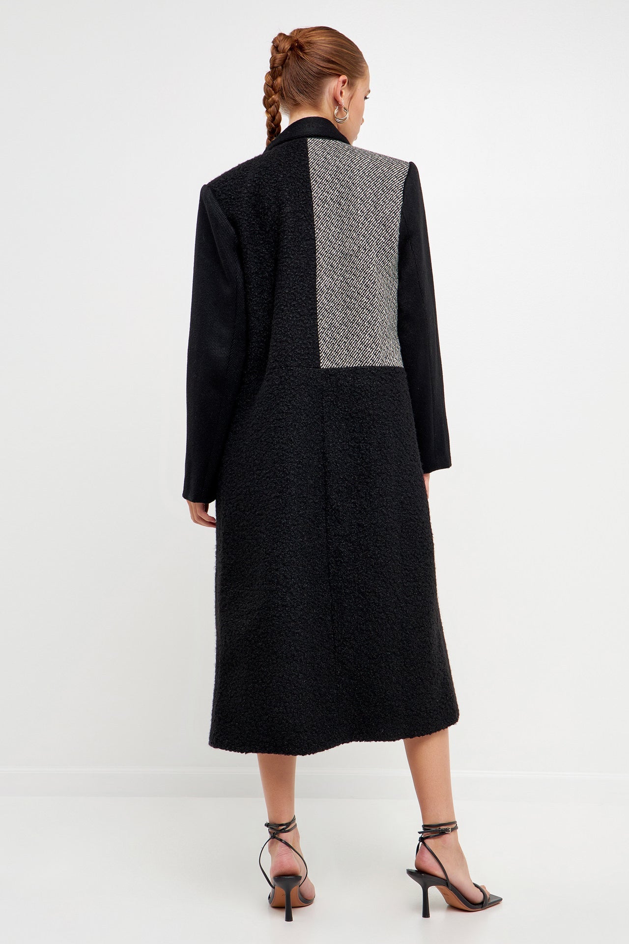 ENGLISH FACTORY - Mixed Media Long Coat - COATS available at Objectrare