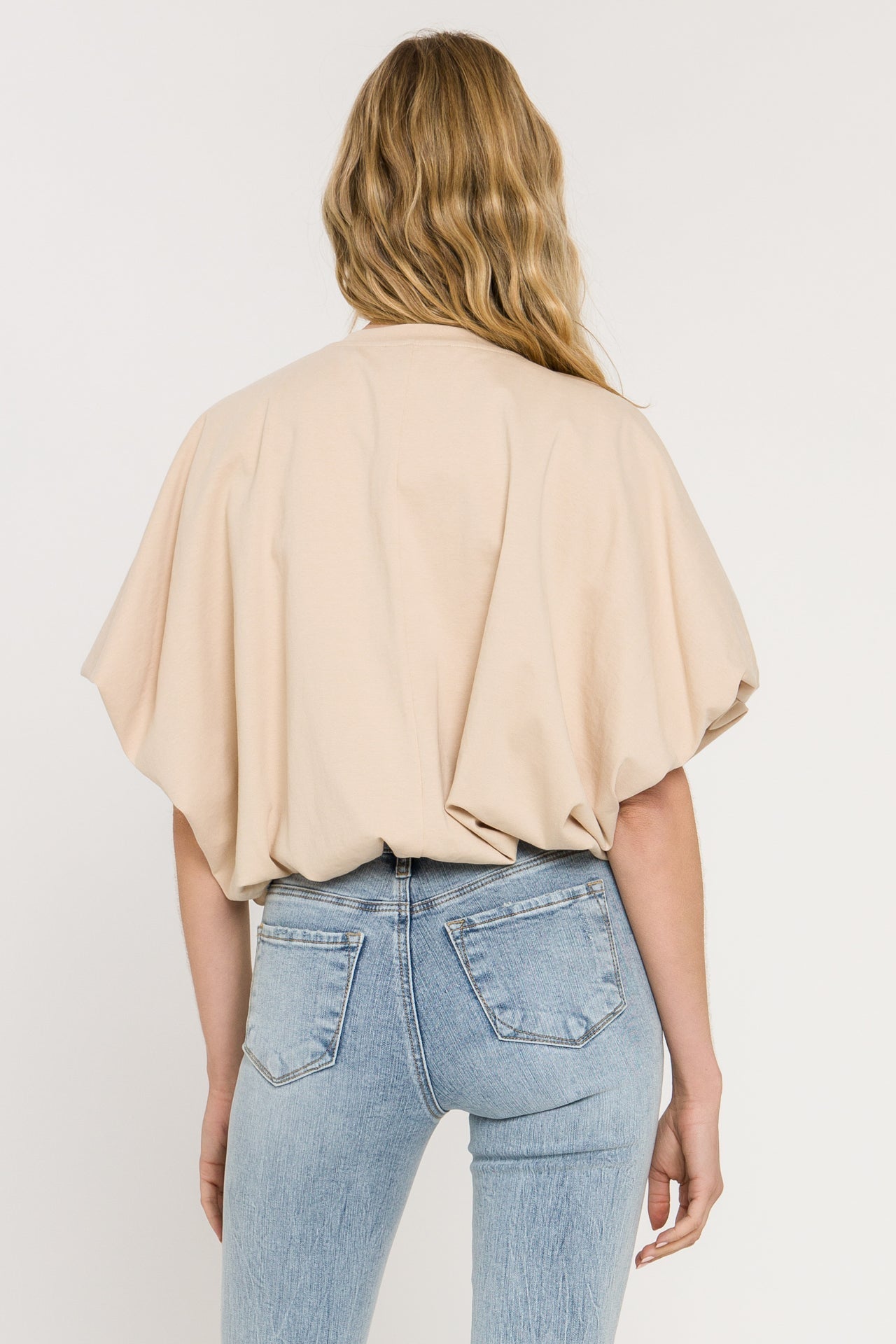 GREY LAB - High-Low Cropped T-Shirt - T-SHIRTS available at Objectrare