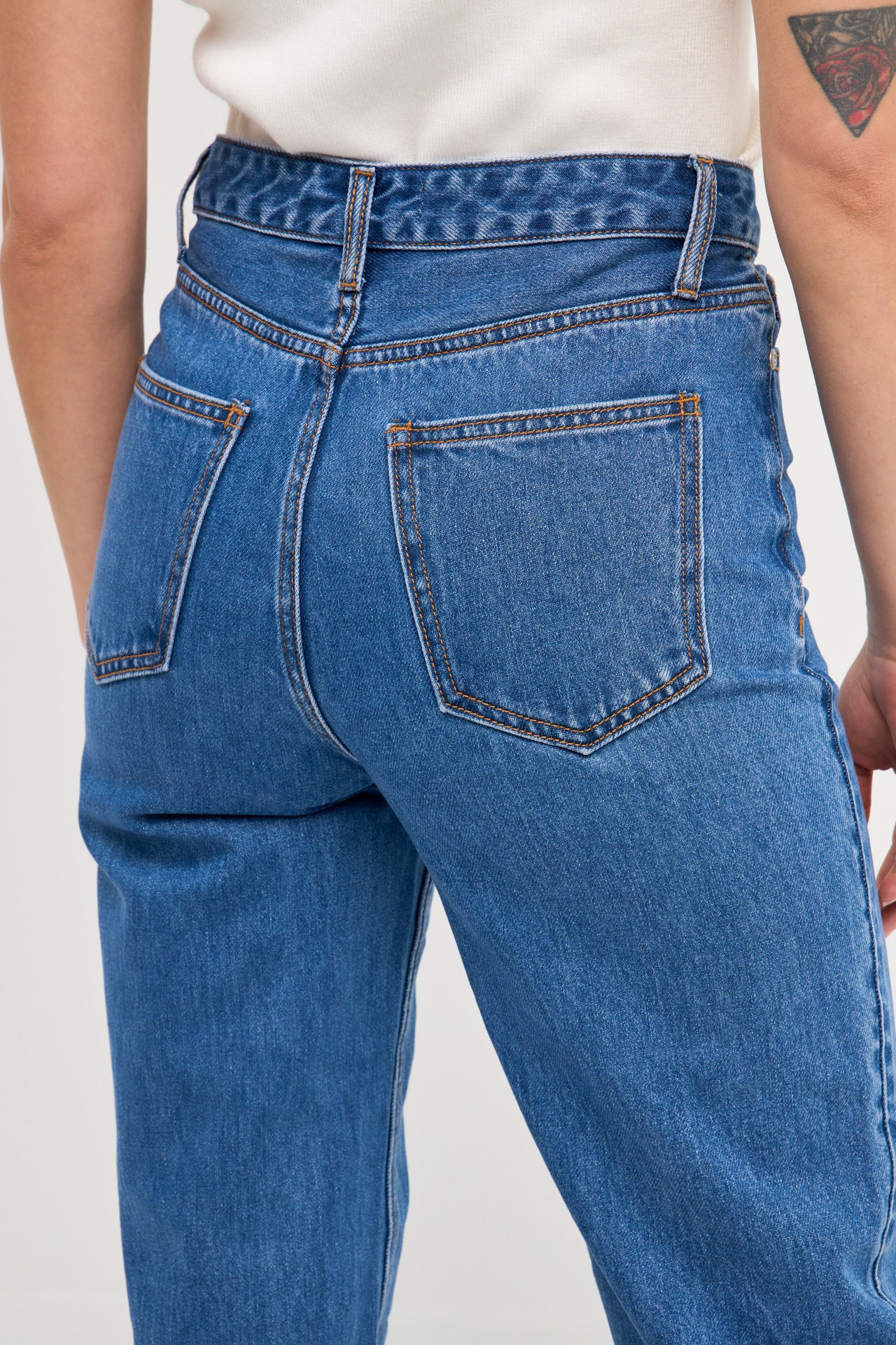 ENGLISH FACTORY - Straight Mom Jean - JEANS available at Objectrare