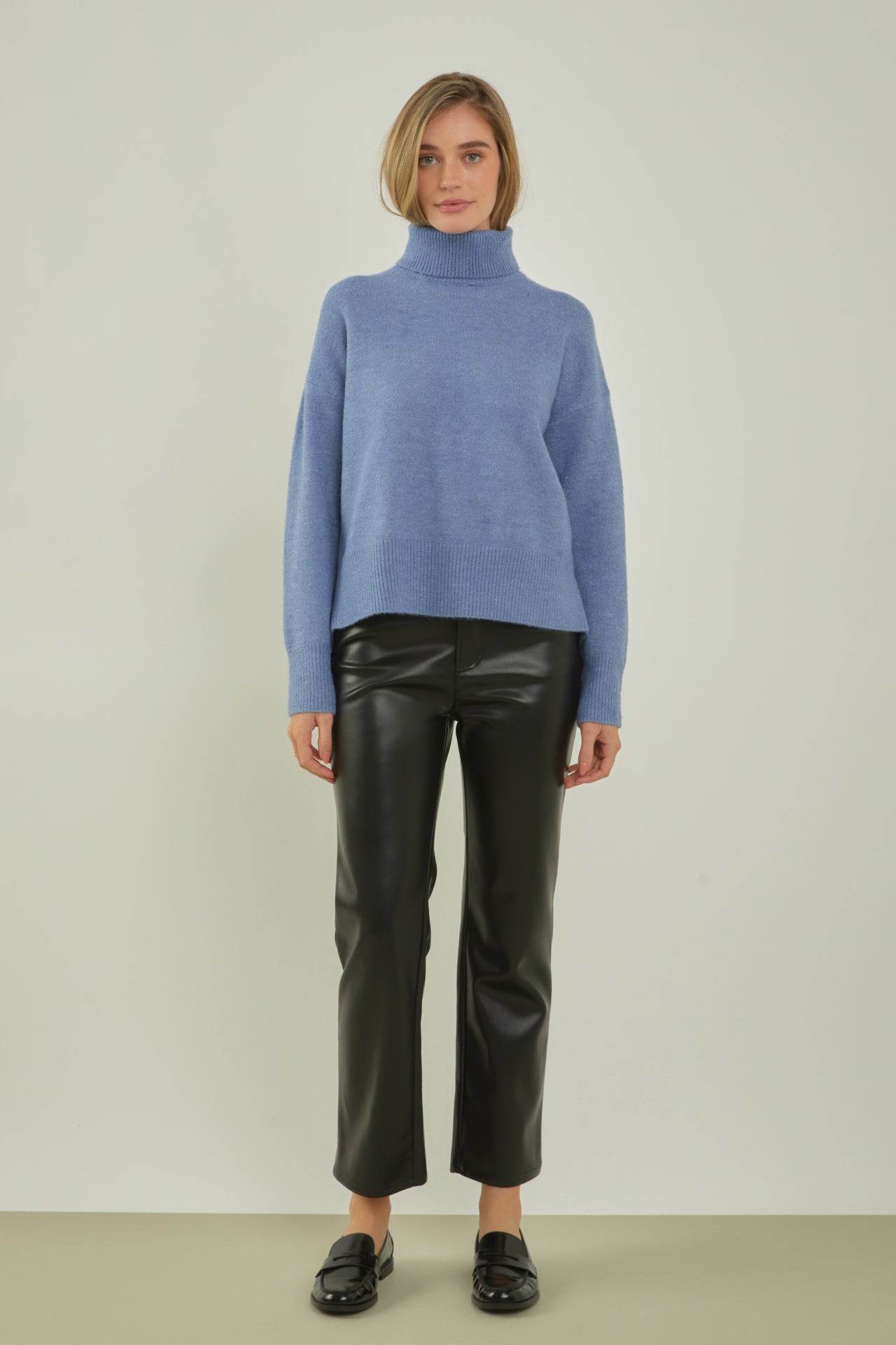 ENGLISH FACTORY - Turtleneck Long Sleeve Sweater - SWEATERS & KNITS available at Objectrare