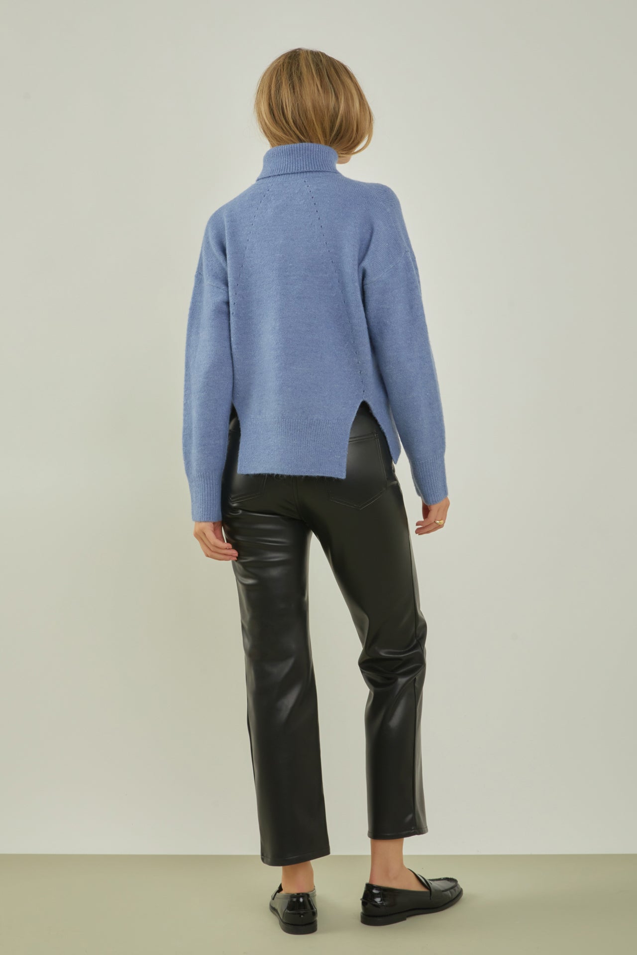 ENGLISH FACTORY - Turtleneck Long Sleeve Sweater - SWEATERS & KNITS available at Objectrare