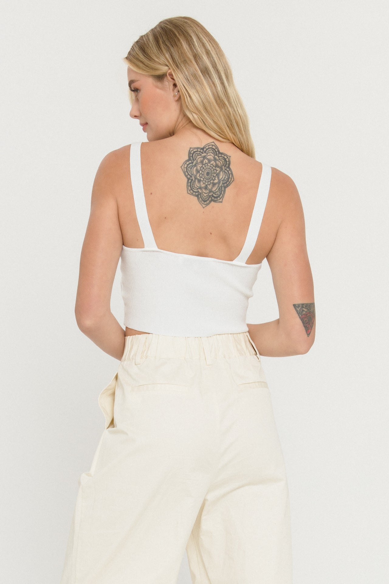ENDLESS ROSE - Cropped Knit Top - SWEATERS & KNITS available at Objectrare