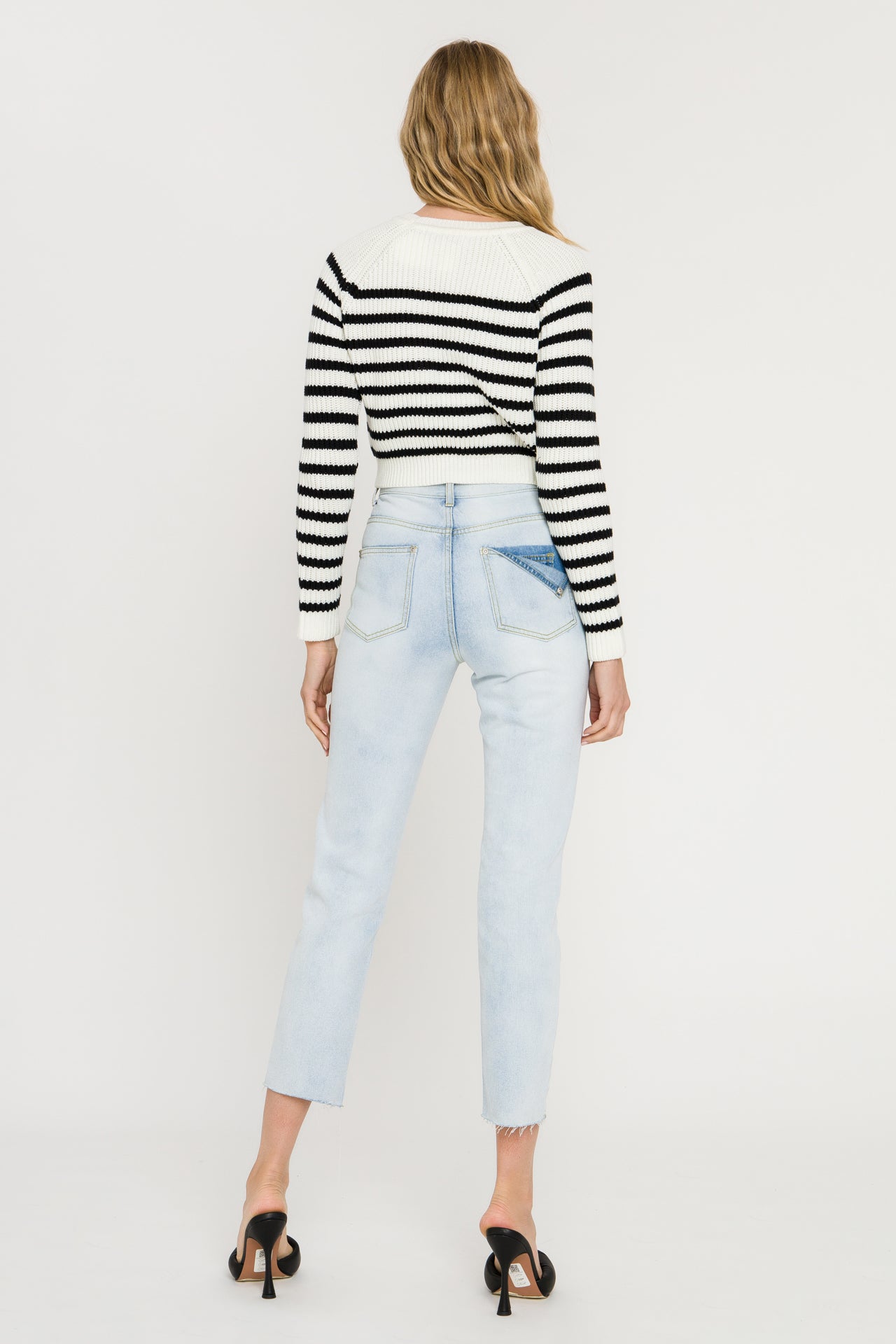 ENGLISH FACTORY - Striped Long Sleeve Sweater - SWEATERS & KNITS available at Objectrare