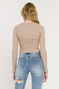 Ribbed 2 Pieces Set Top