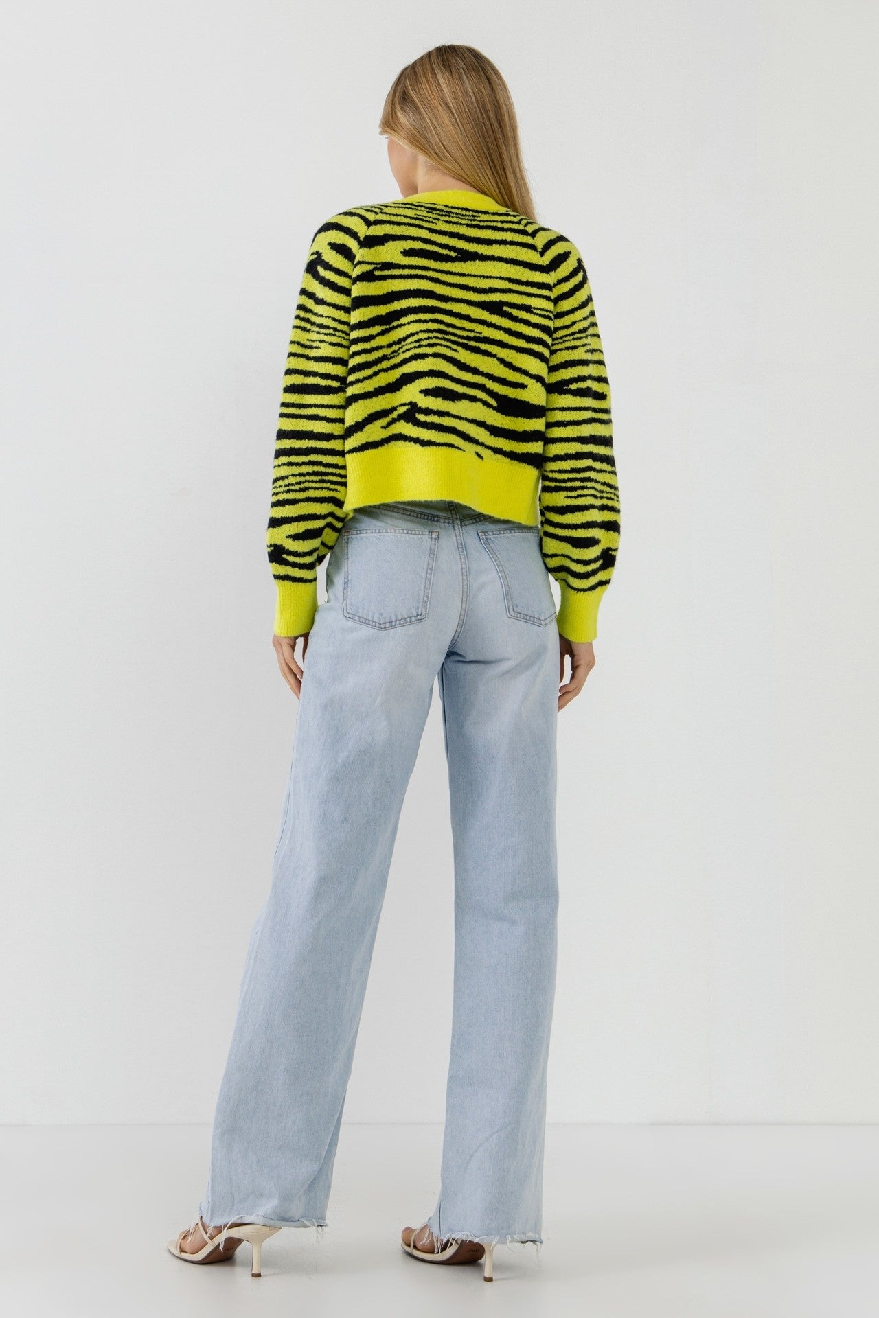 ENGLISH FACTORY - Tiger Knit Cardigan - CARDIGANS available at Objectrare