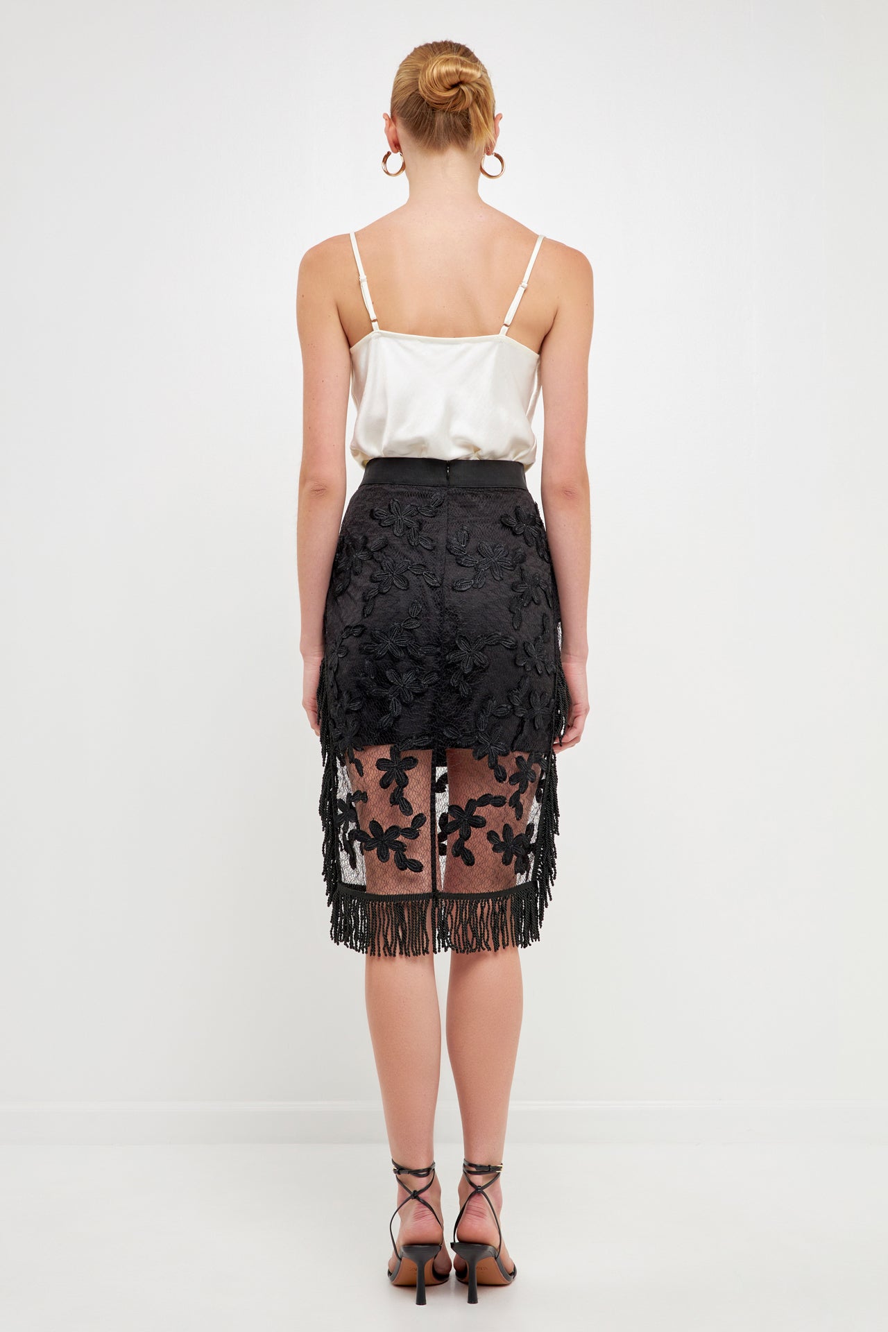 ENDLESS ROSE - Floral Lace Skirt - SKIRTS available at Objectrare