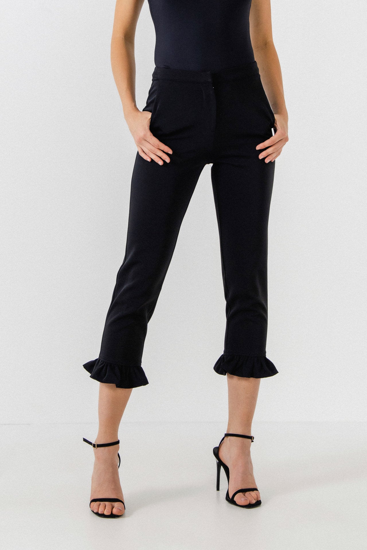ENDLESS ROSE - Frilled Trousers - PANTS available at Objectrare