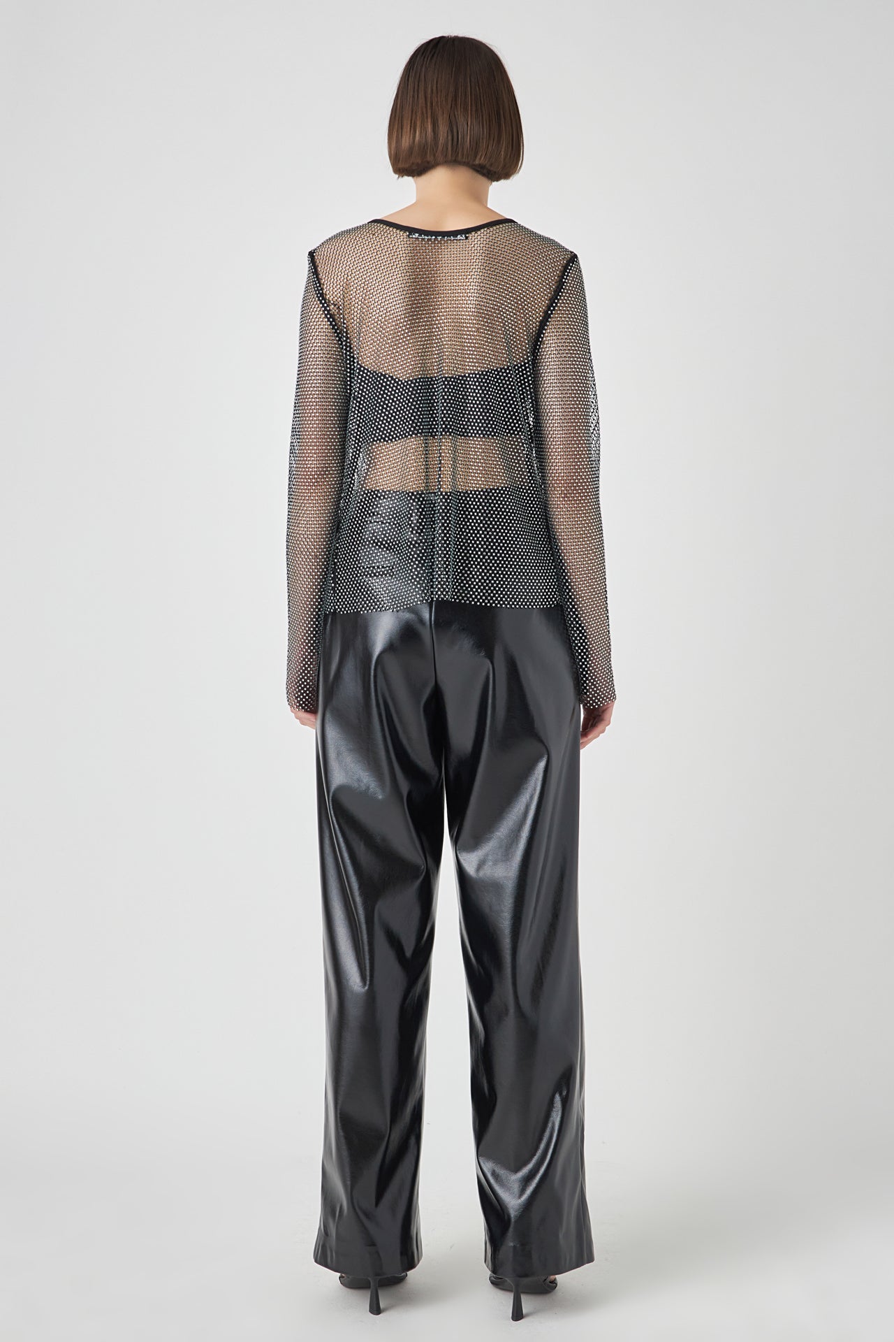GREY LAB - Rhinestone Long Sleeve Top - TOPS available at Objectrare