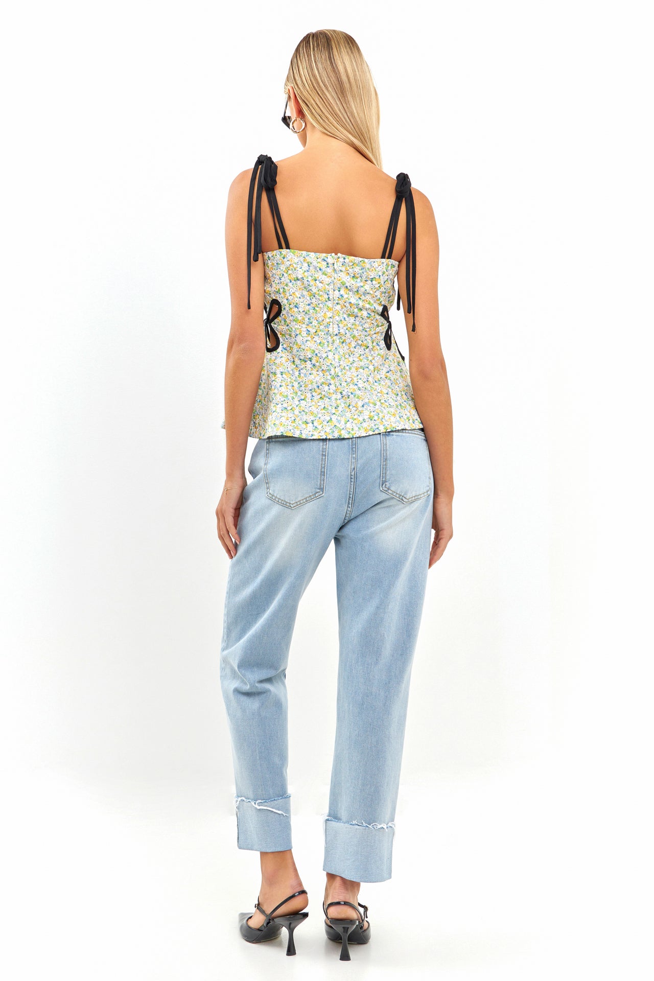ENGLISH FACTORY - Floral Peplum Top - TOPS available at Objectrare