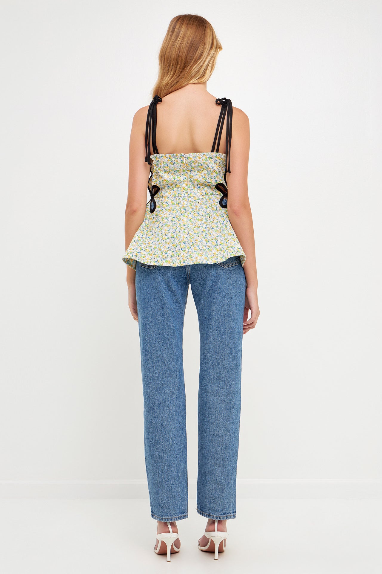 ENGLISH FACTORY - Floral Peplum Top - TOPS available at Objectrare