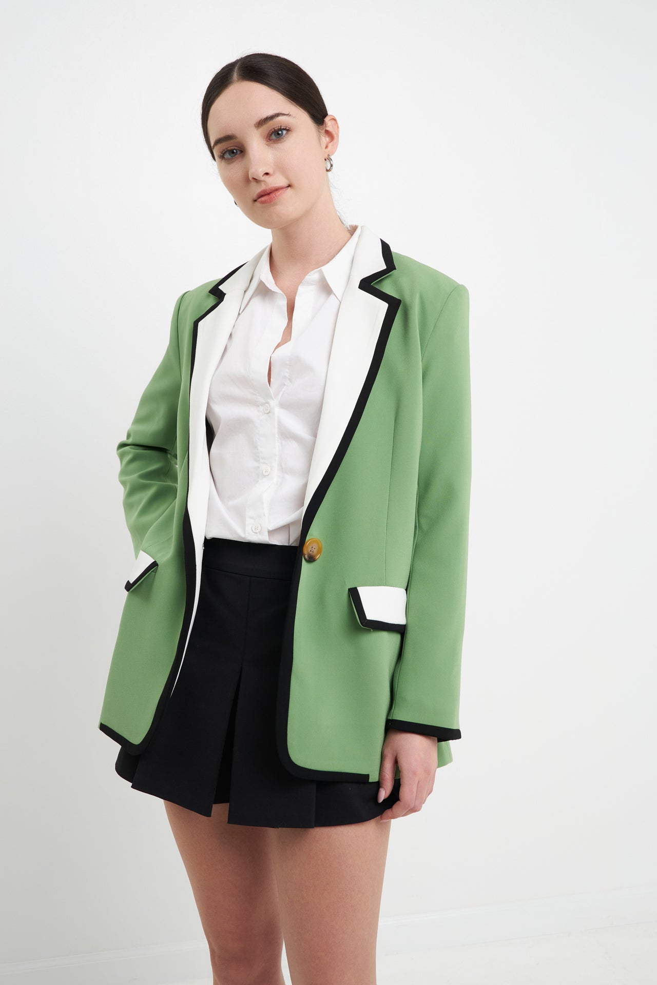 Topshop colorblock clearance blazer