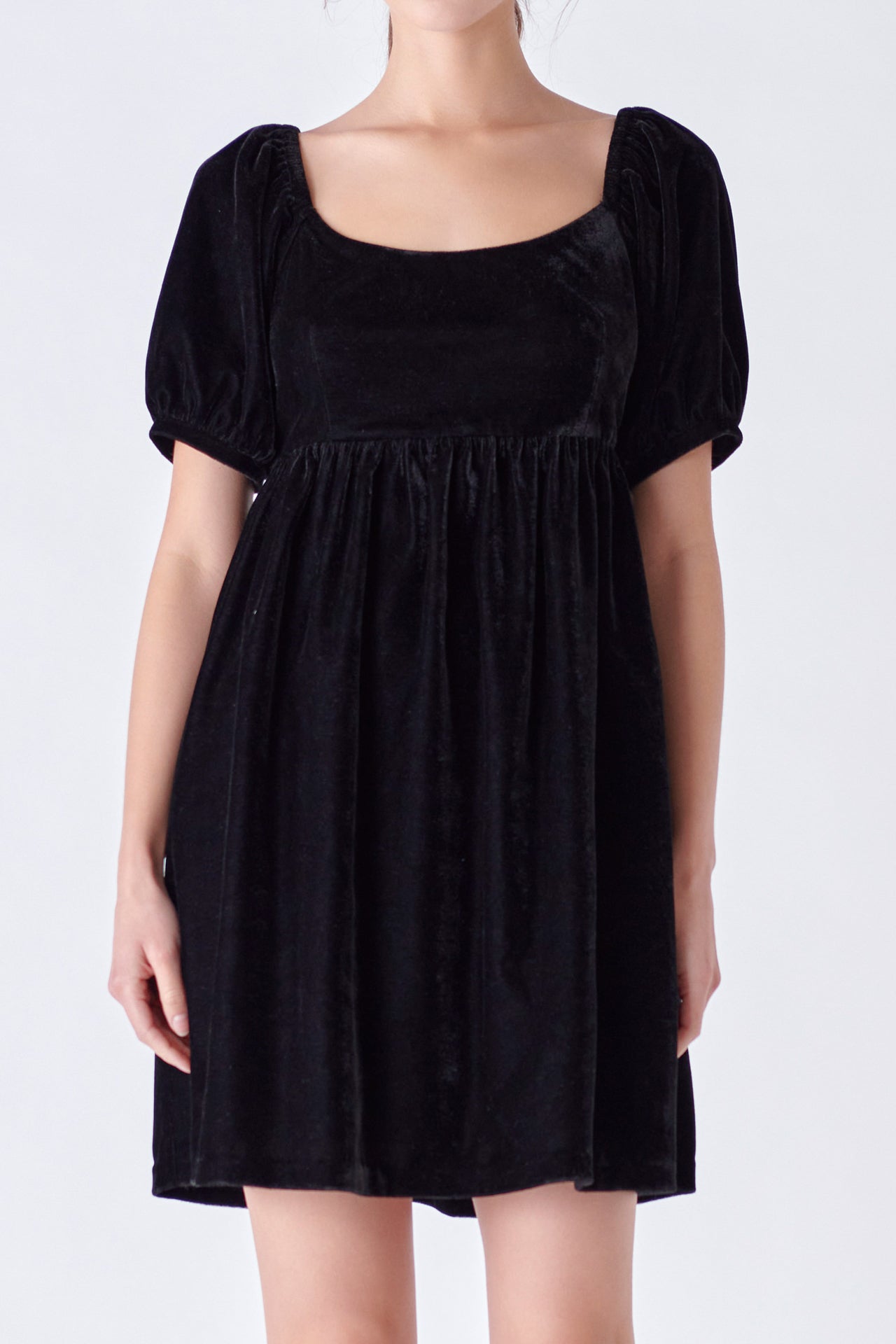 ENGLISH FACTORY - Velvet Scoop Neck Midi Dress - DRESSES available at Objectrare