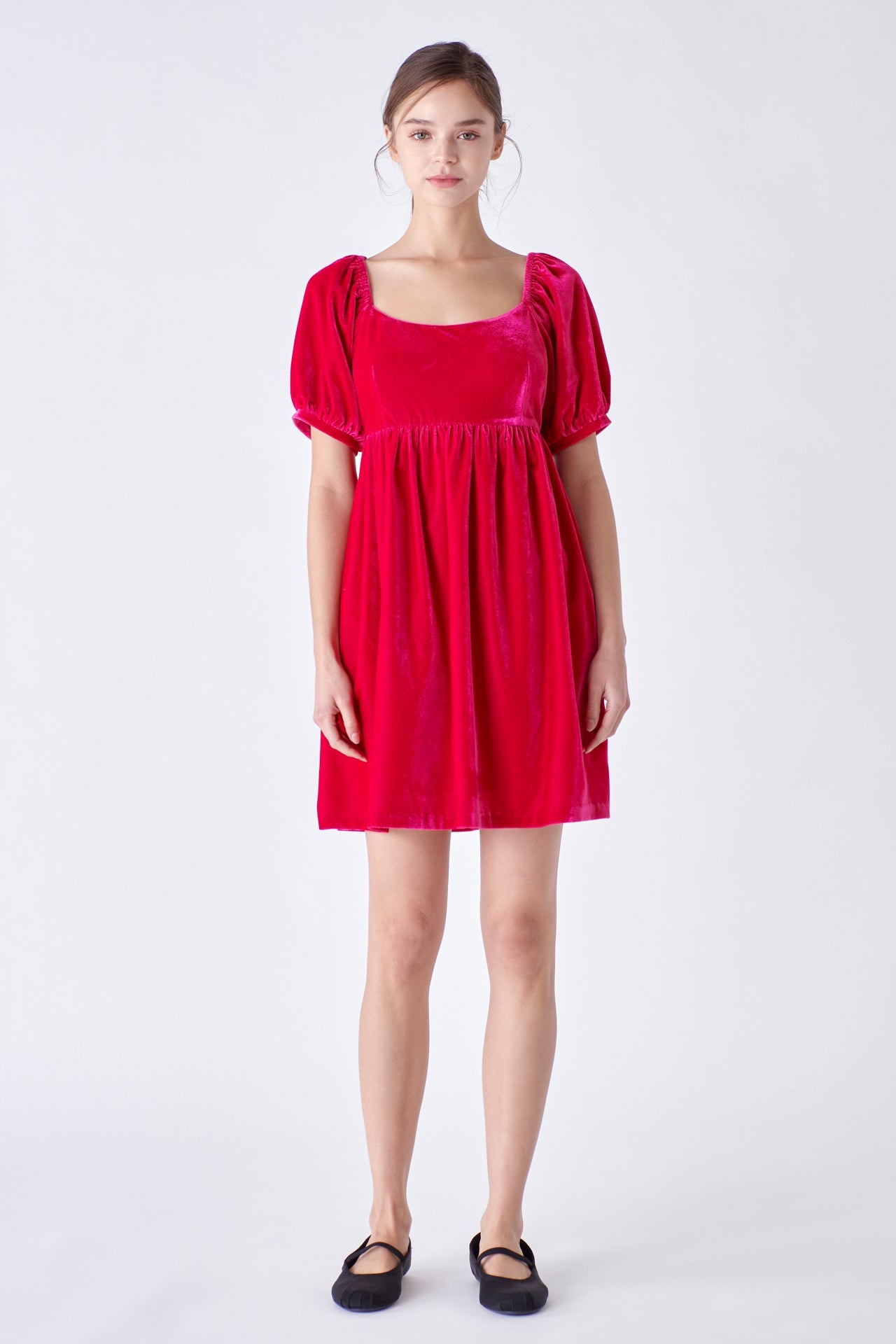 ENGLISH FACTORY - Velvet Scoop Neck Midi Dress - DRESSES available at Objectrare