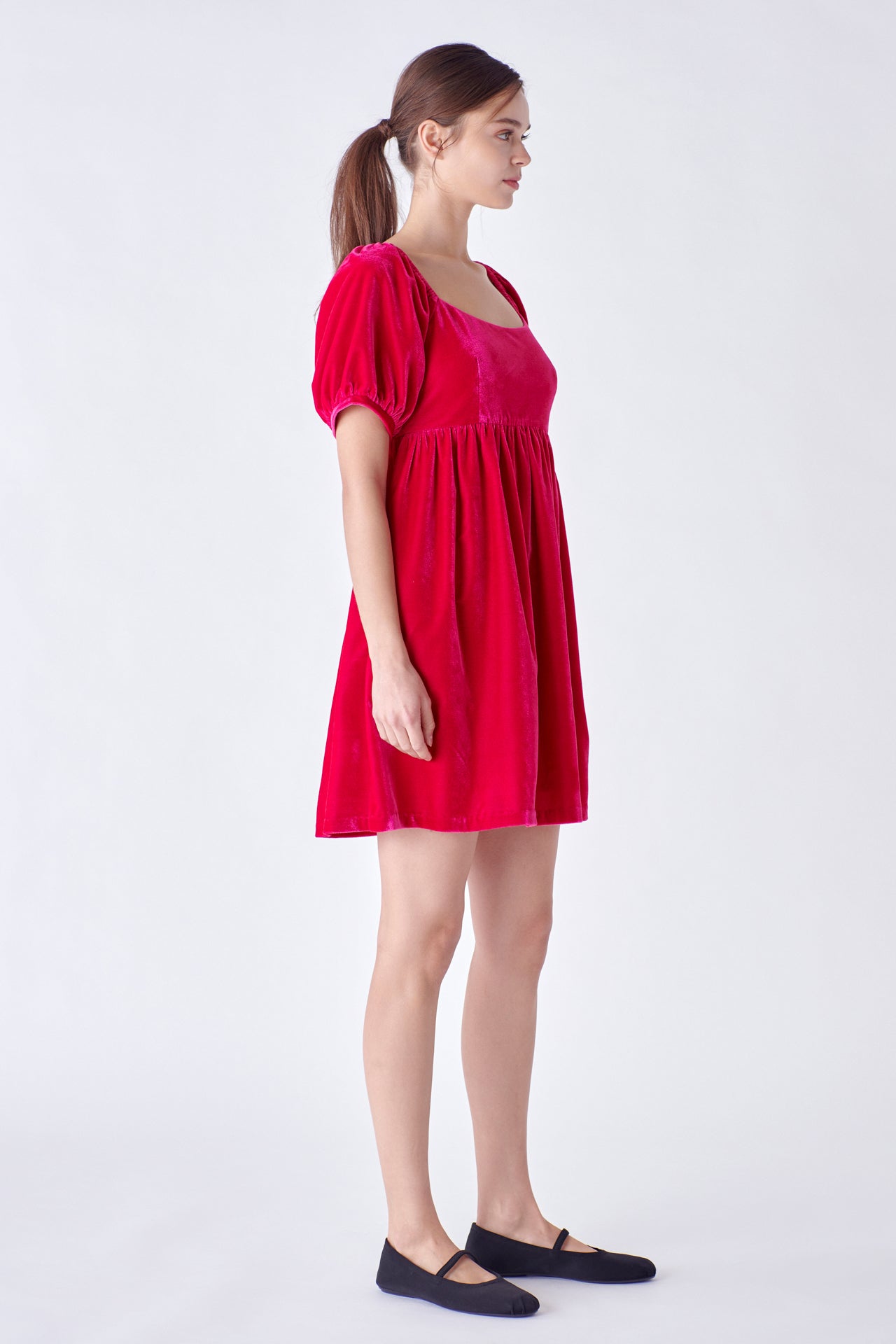 ENGLISH FACTORY - Velvet Scoop Neck Midi Dress - DRESSES available at Objectrare