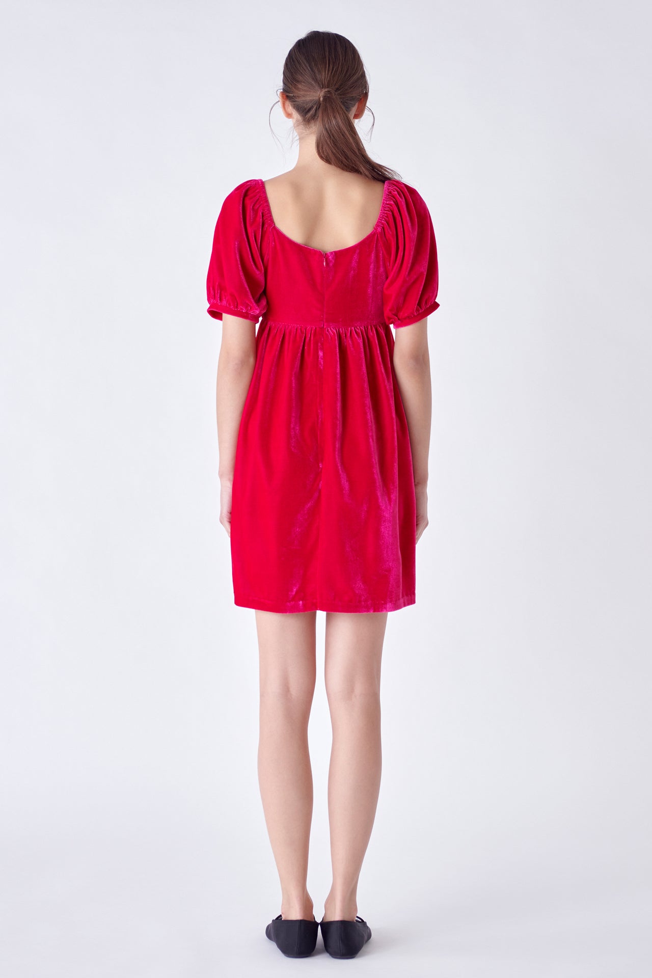 ENGLISH FACTORY - Velvet Scoop Neck Midi Dress - DRESSES available at Objectrare