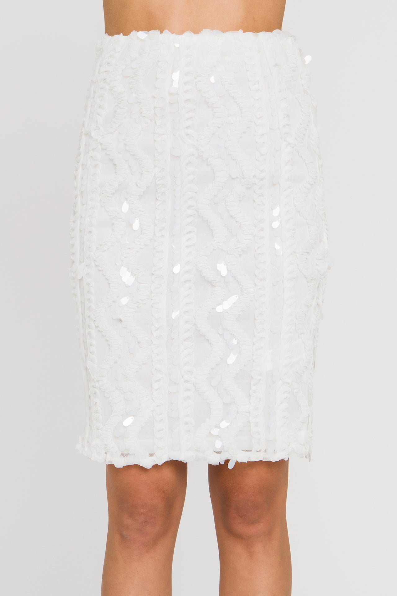 ENDLESS ROSE - Sequins Skirt - SKIRTS available at Objectrare