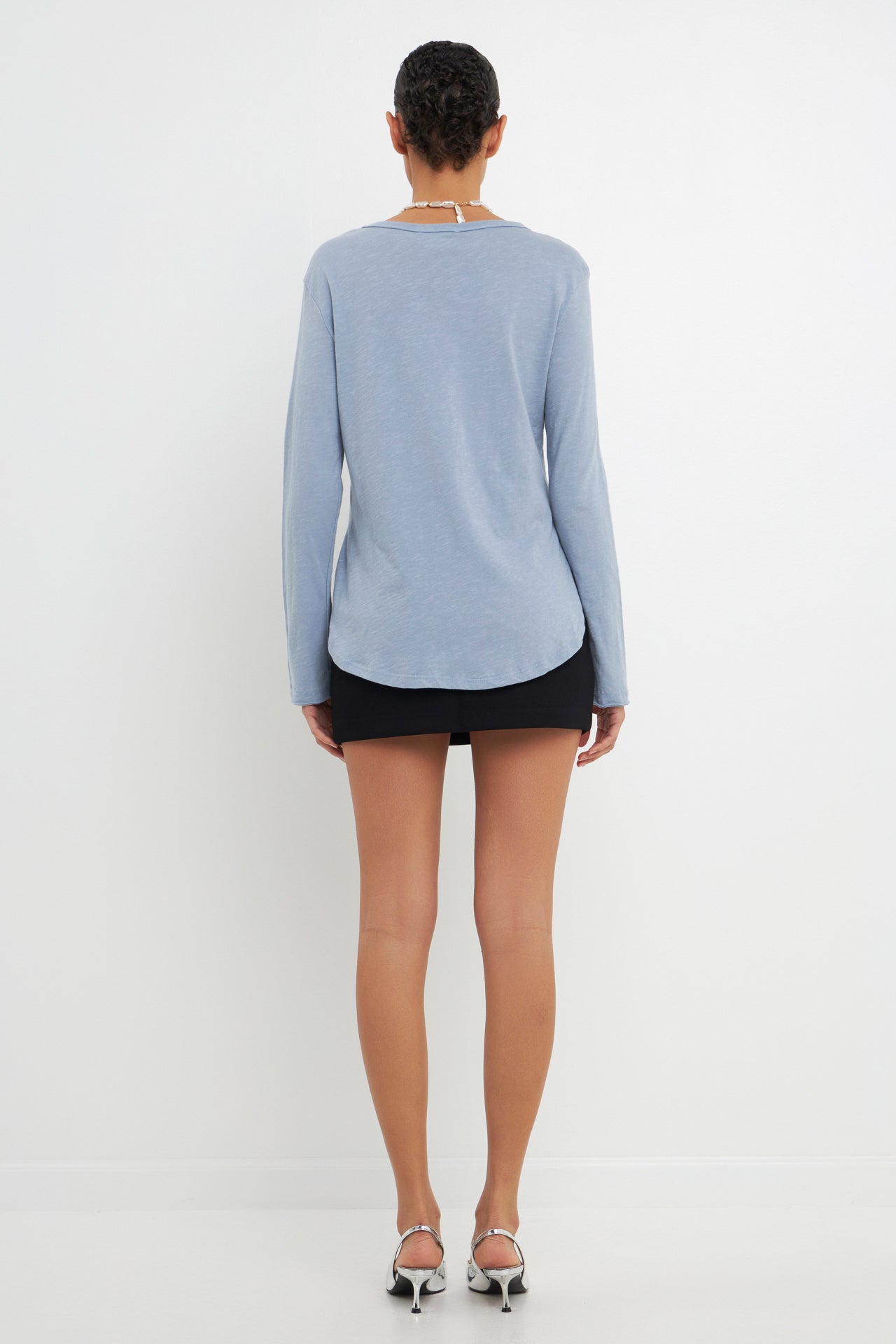 GREY LAB - Classic Round Neck Long Sleeves - TOPS available at Objectrare