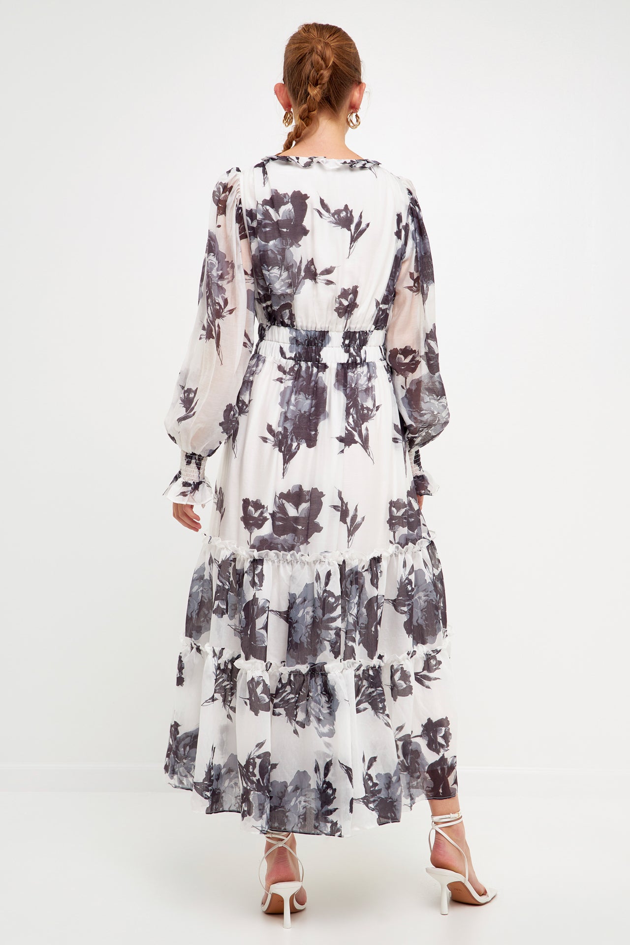 ENDLESS ROSE - Floral Print Midi Dress - DRESSES available at Objectrare