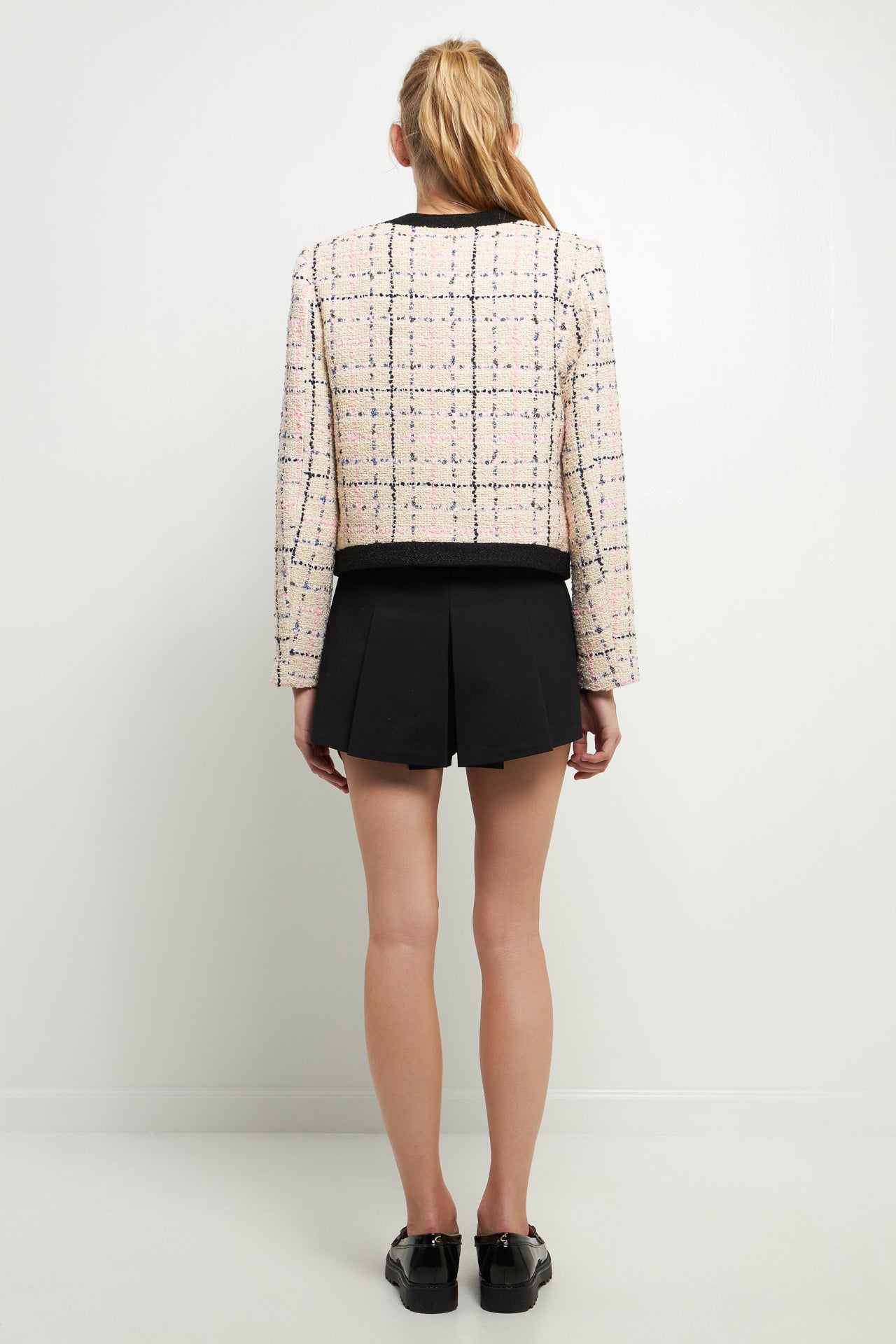 ENGLISH FACTORY - Pocket Boucle Jacket - JACKETS available at Objectrare