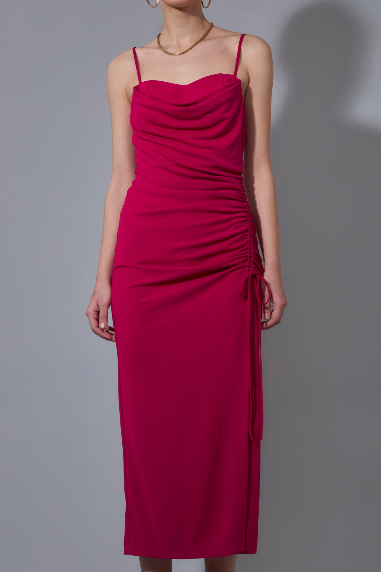ENDLESS ROSE - Cowl Neck Maxi Dress - DRESSES available at Objectrare