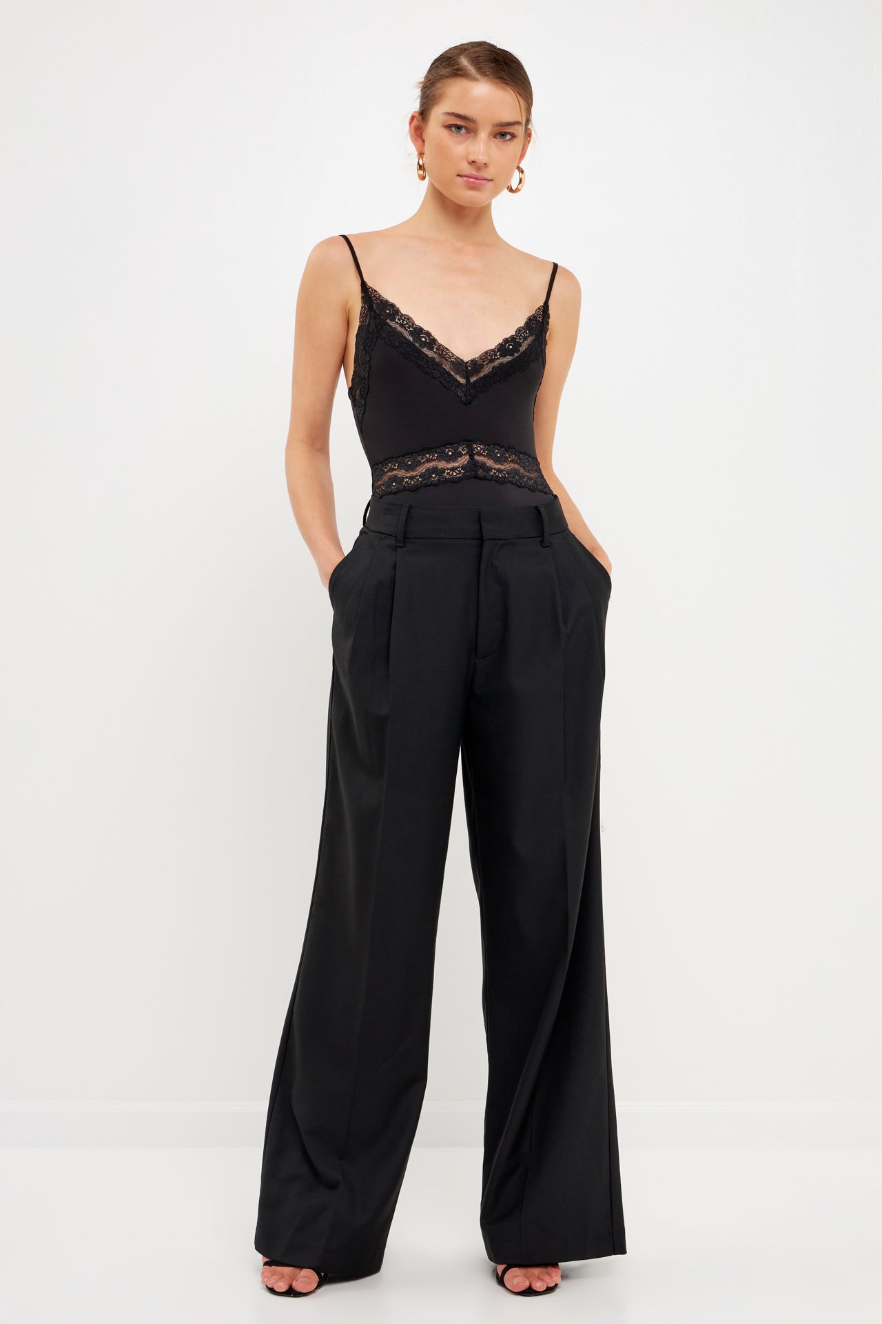 ENDLESS ROSE - Spaghetti Strap Bodysuit - TOPS available at Objectrare