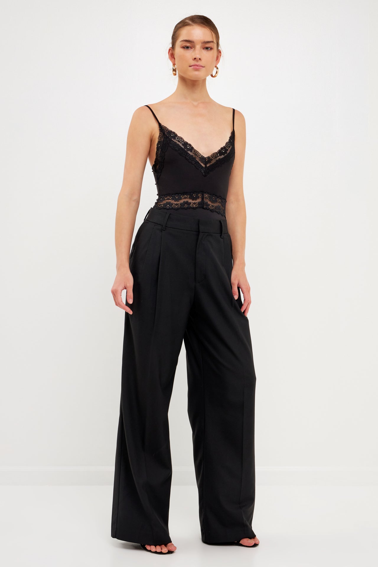 ENDLESS ROSE - Spaghetti Strap Bodysuit - TOPS available at Objectrare