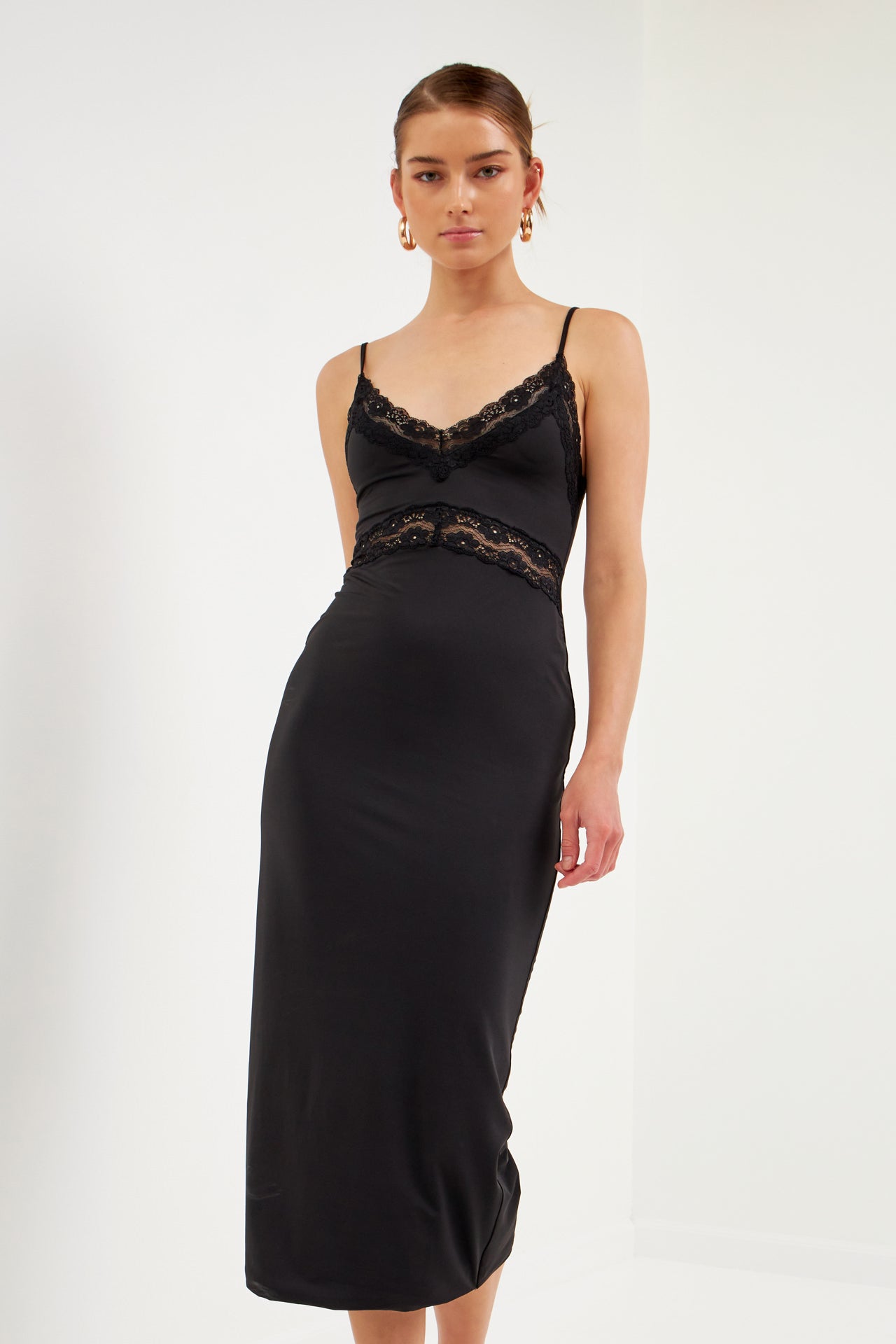 ENDLESS ROSE - Midi Slip Dress - DRESSES available at Objectrare