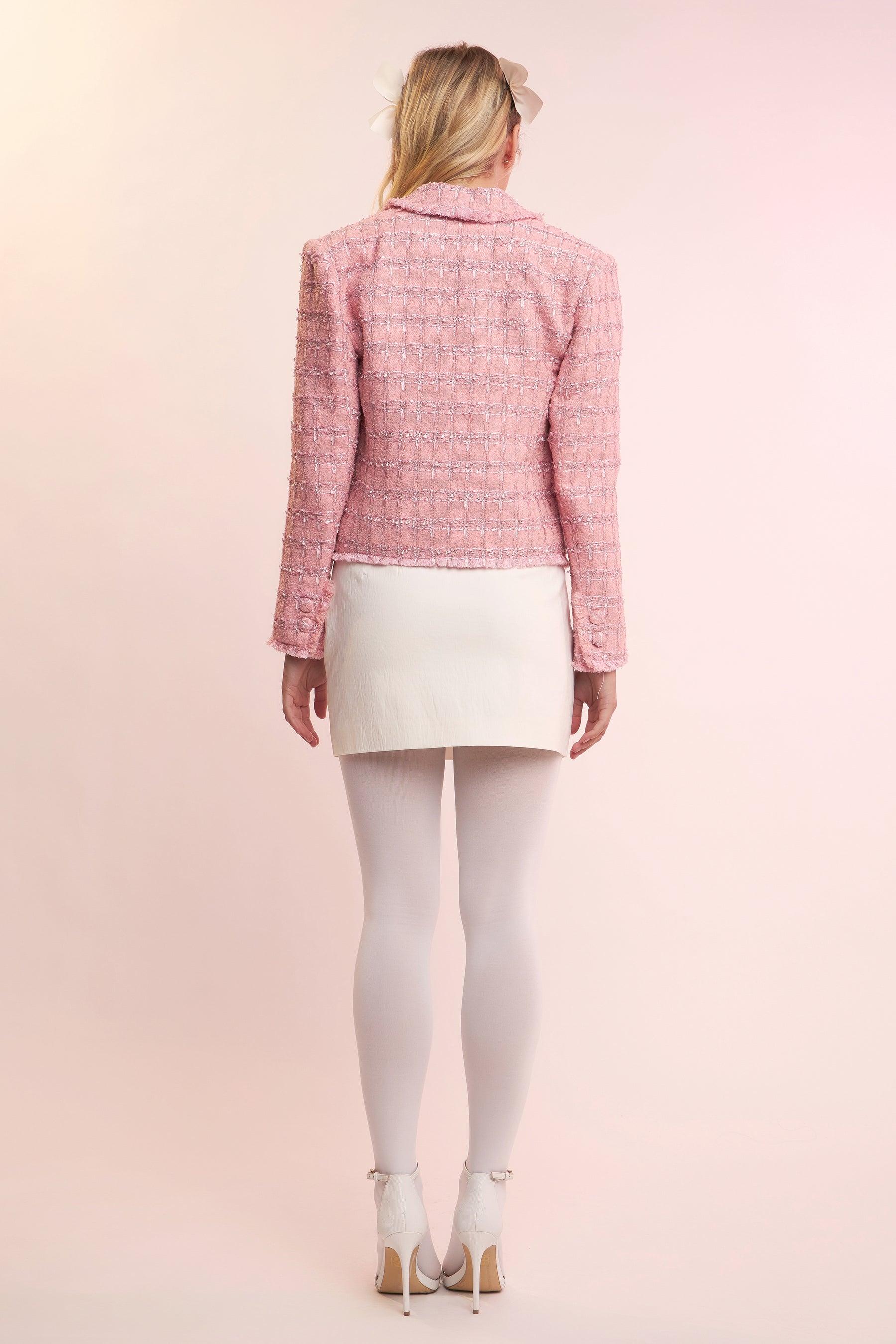ENGLISH FACTORY - Single-Breasted Tweed Blazer - BLAZERS available at Objectrare