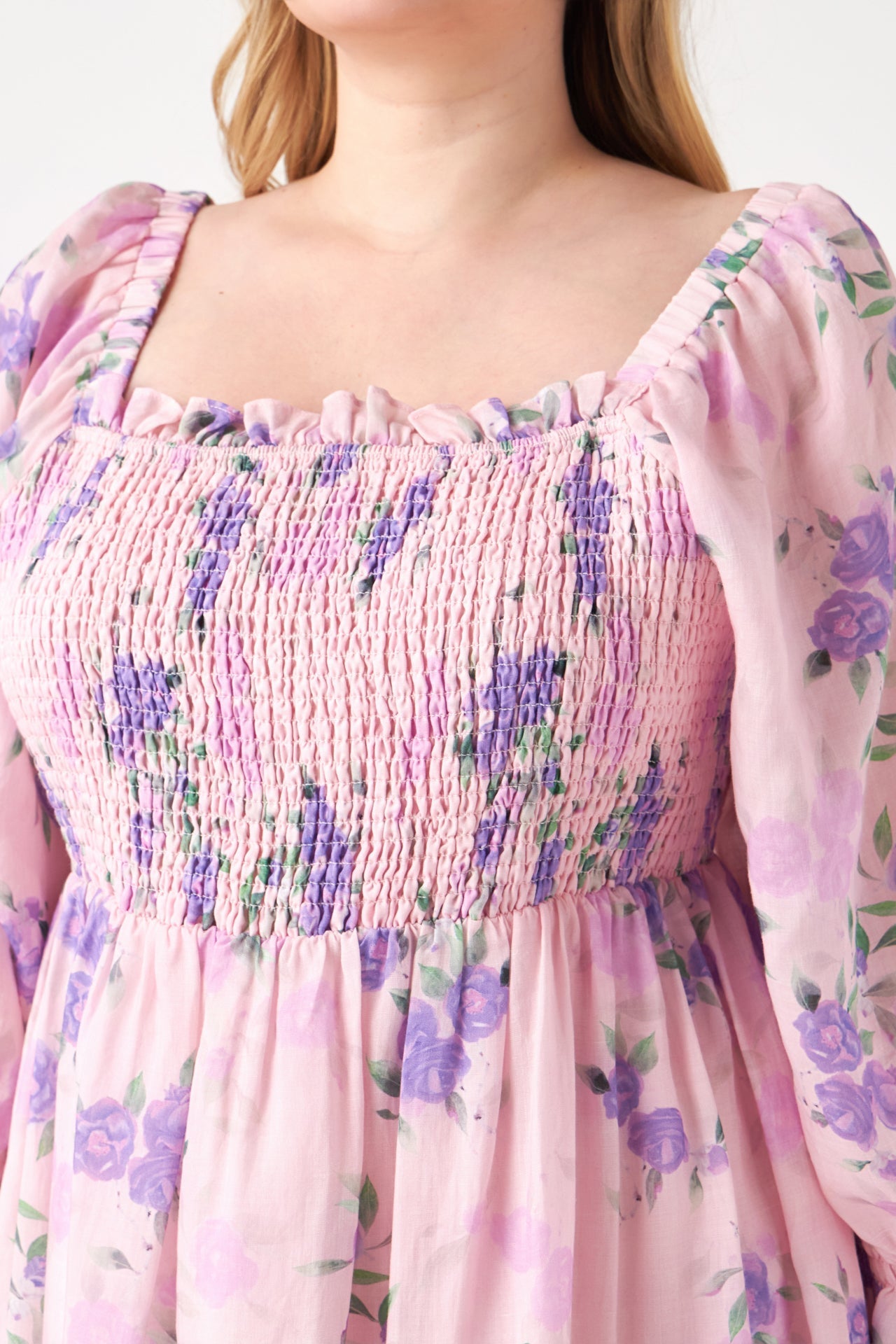 ENGLISH FACTORY - Floral Smocked Maxi Dress - DRESSES available at Objectrare