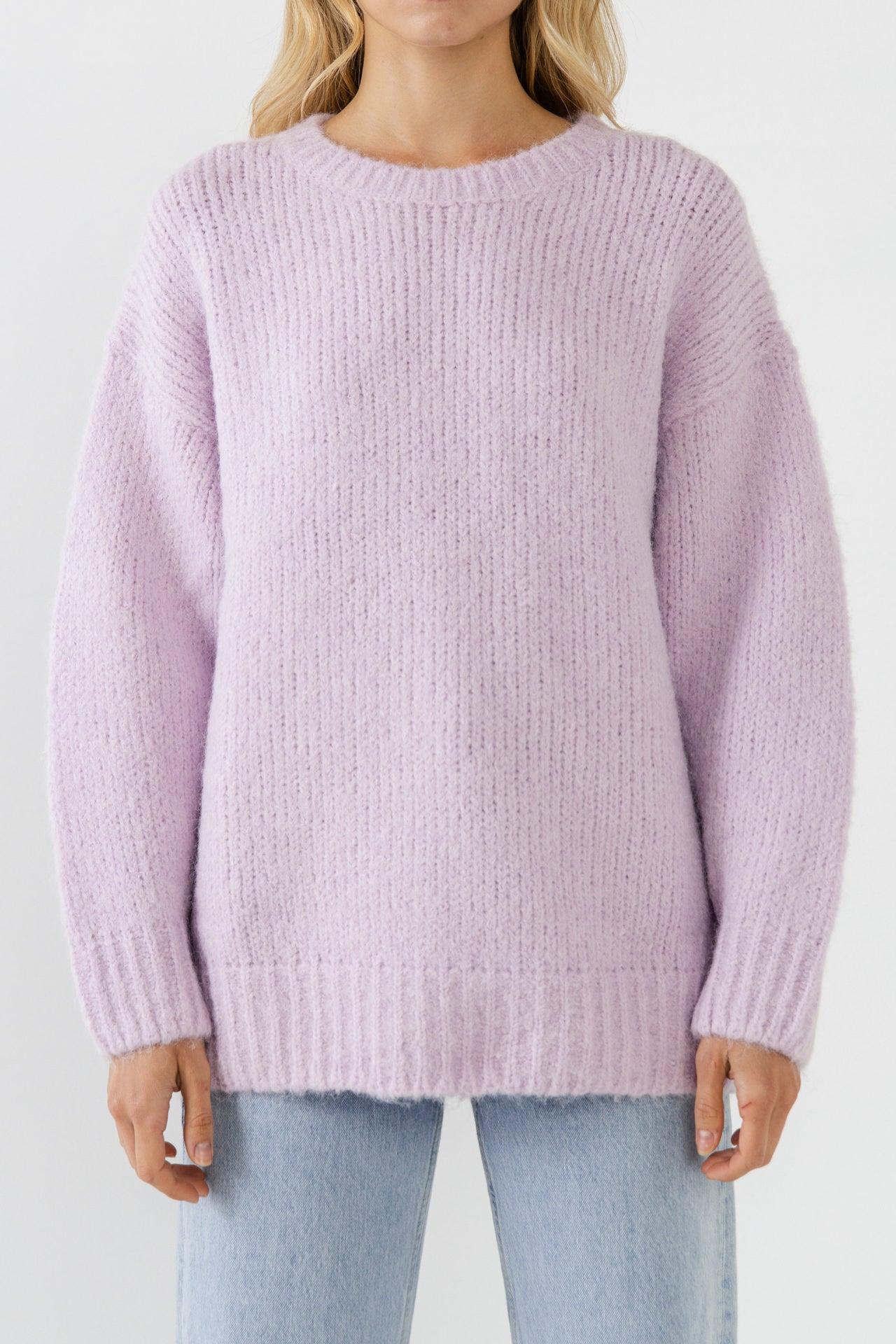 FREE THE ROSES - Oversized Chunky Knit Sweater - SWEATERS & KNITS available at Objectrare
