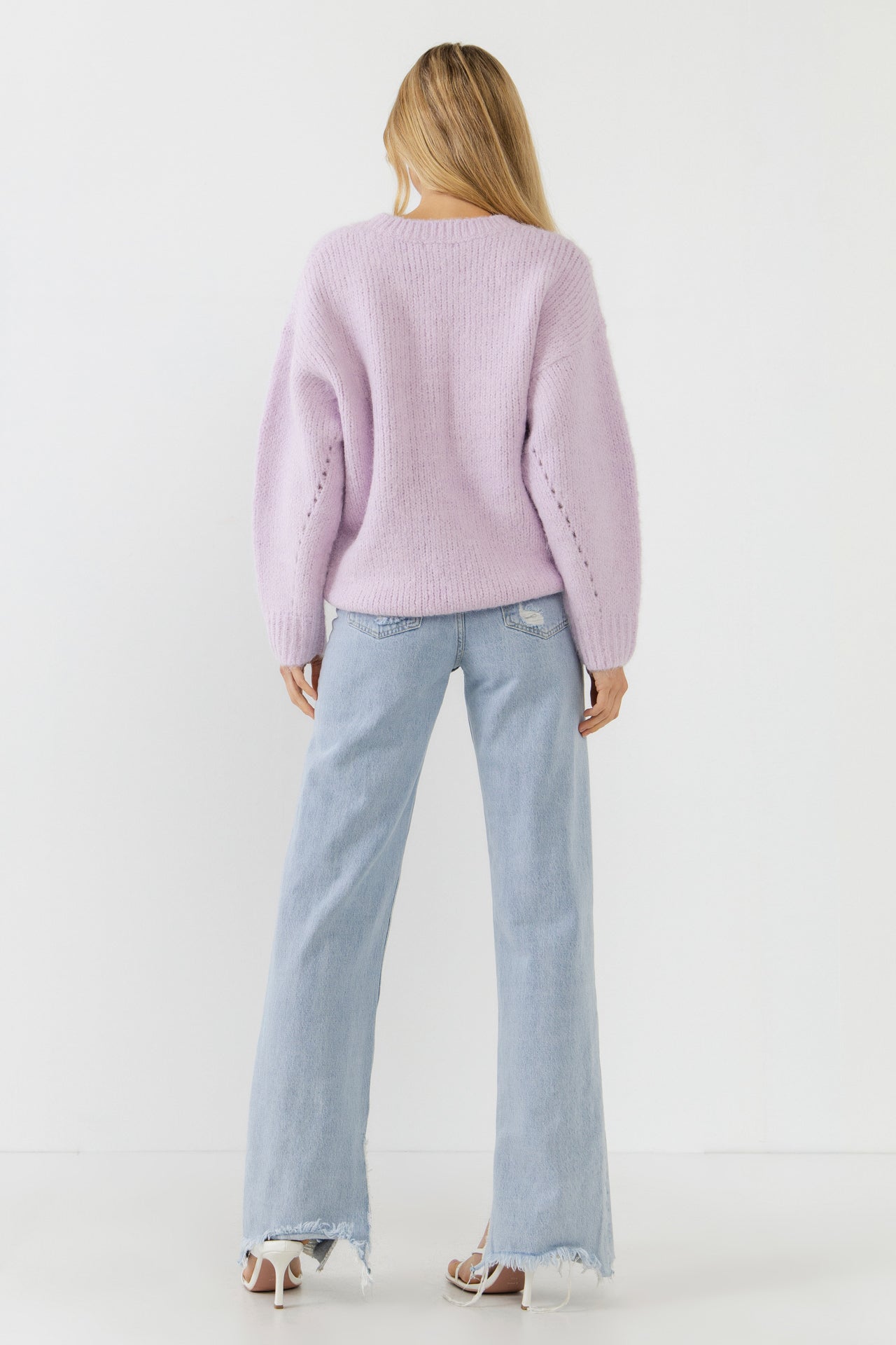 FREE THE ROSES - Oversized Chunky Knit Sweater - SWEATERS & KNITS available at Objectrare