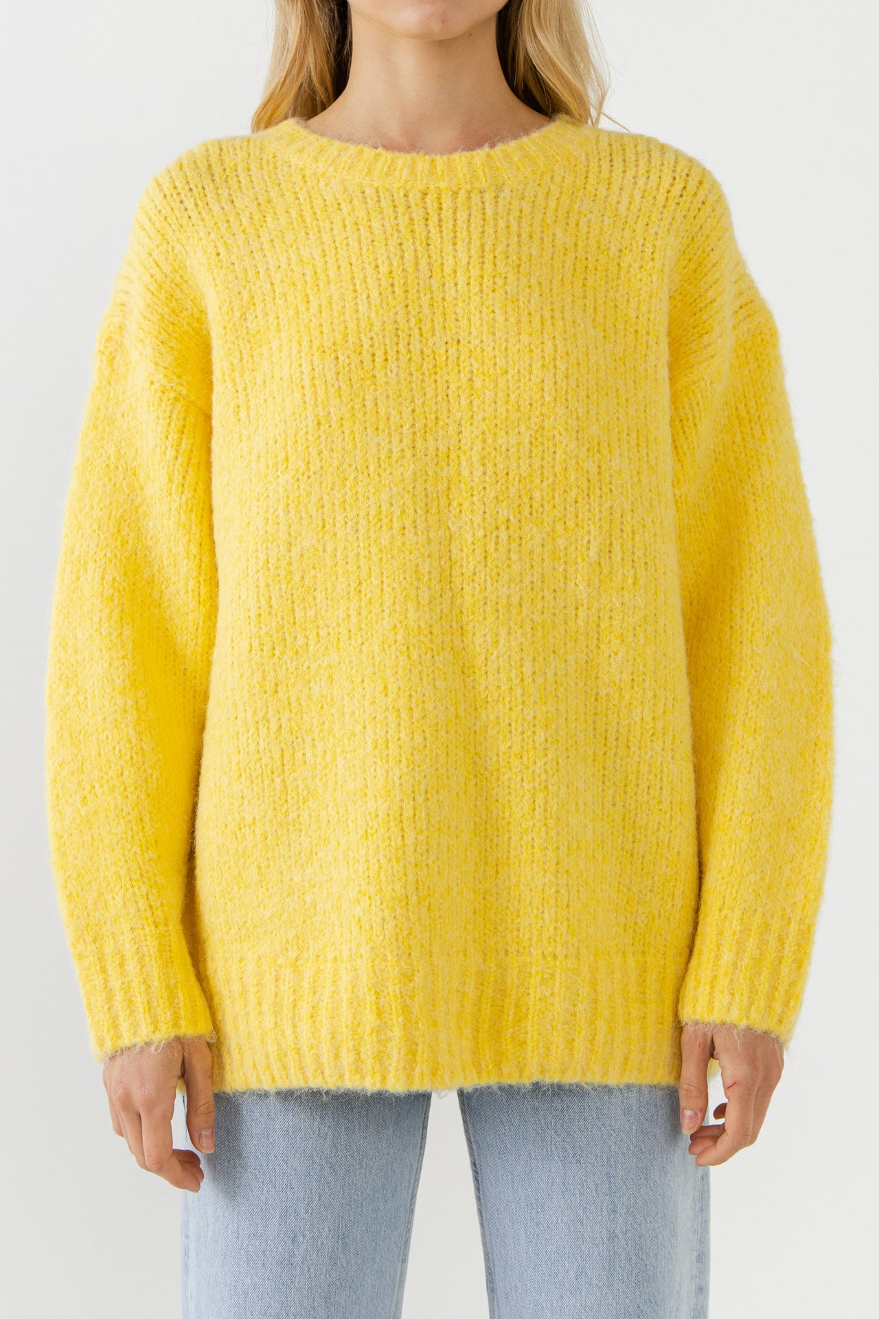 FREE THE ROSES - Oversized Chunky Knit Sweater - SWEATERS & KNITS available at Objectrare
