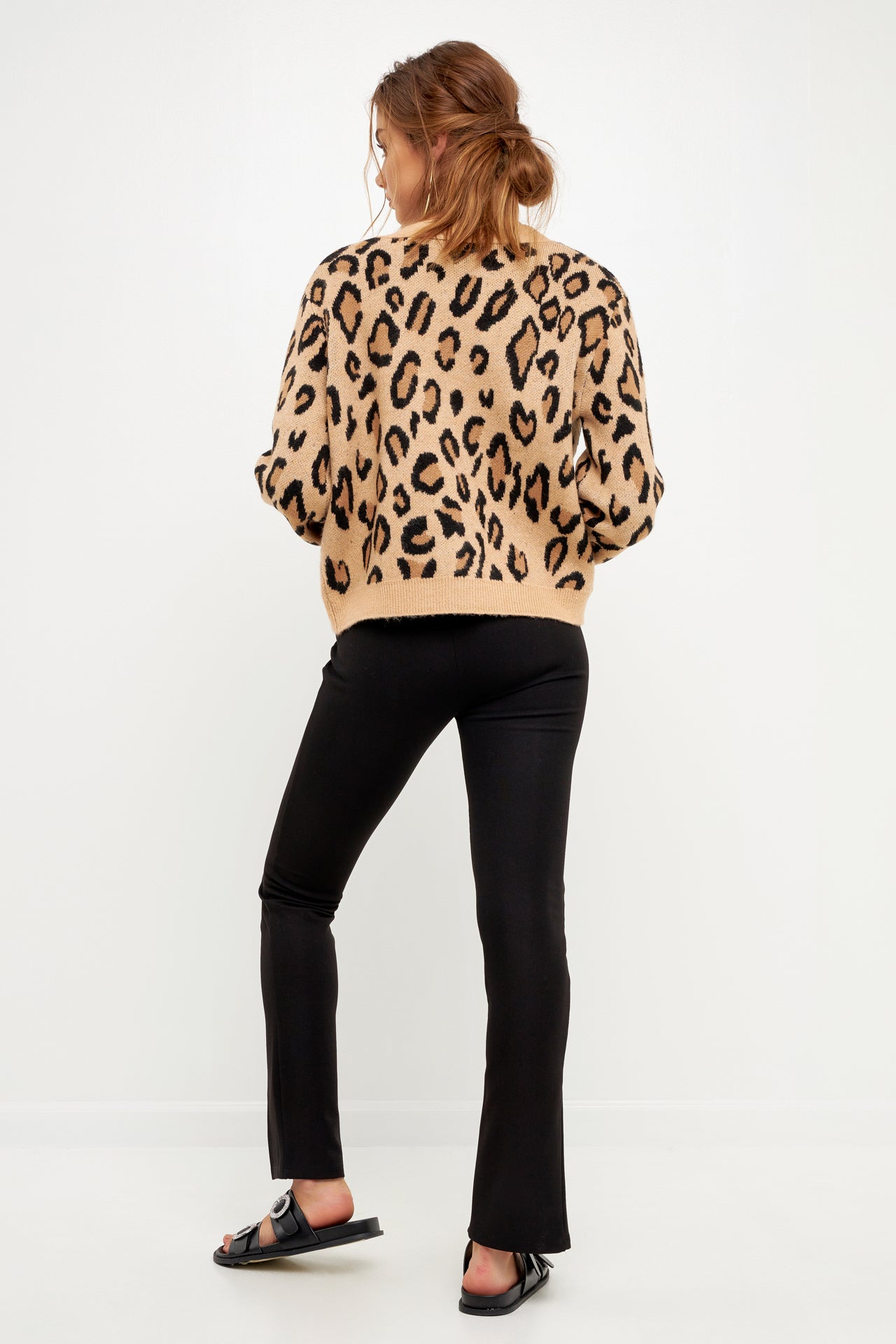 GREY LAB - Leopard Knit Cardigan - CARDIGANS available at Objectrare