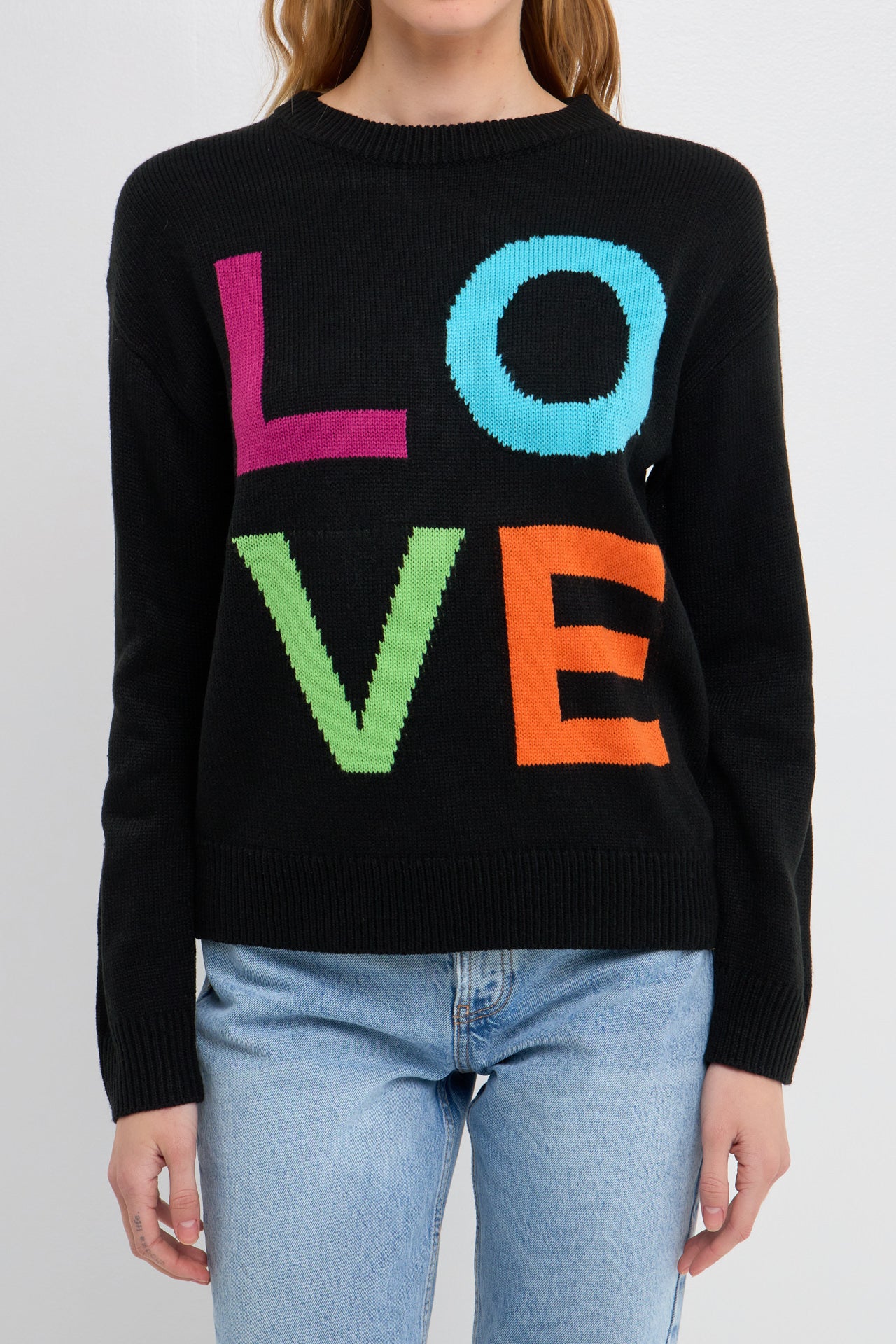ENGLISH FACTORY - Love Sweater - SWEATERS & KNITS available at Objectrare