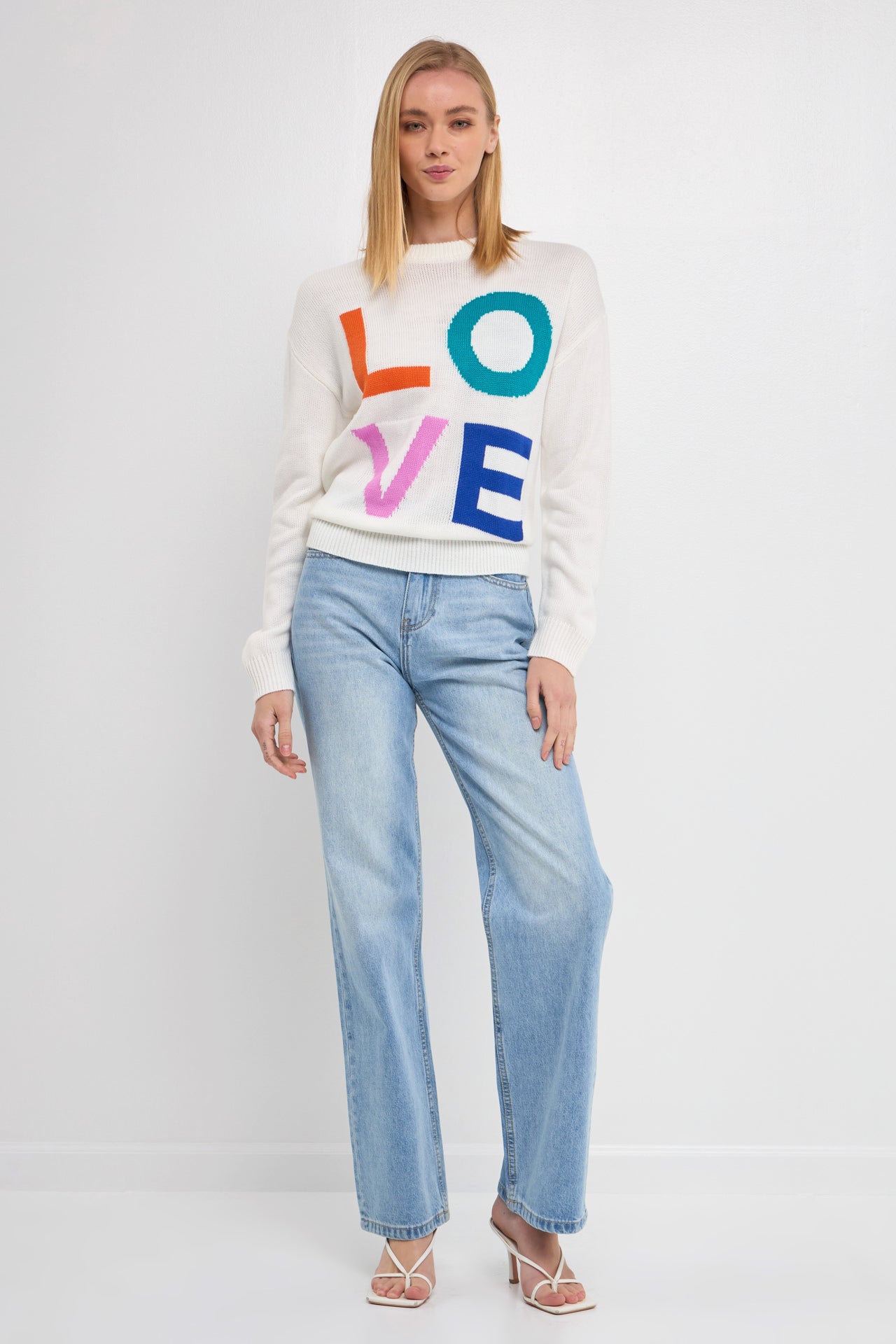 ENGLISH FACTORY - Love Sweater - SWEATERS & KNITS available at Objectrare