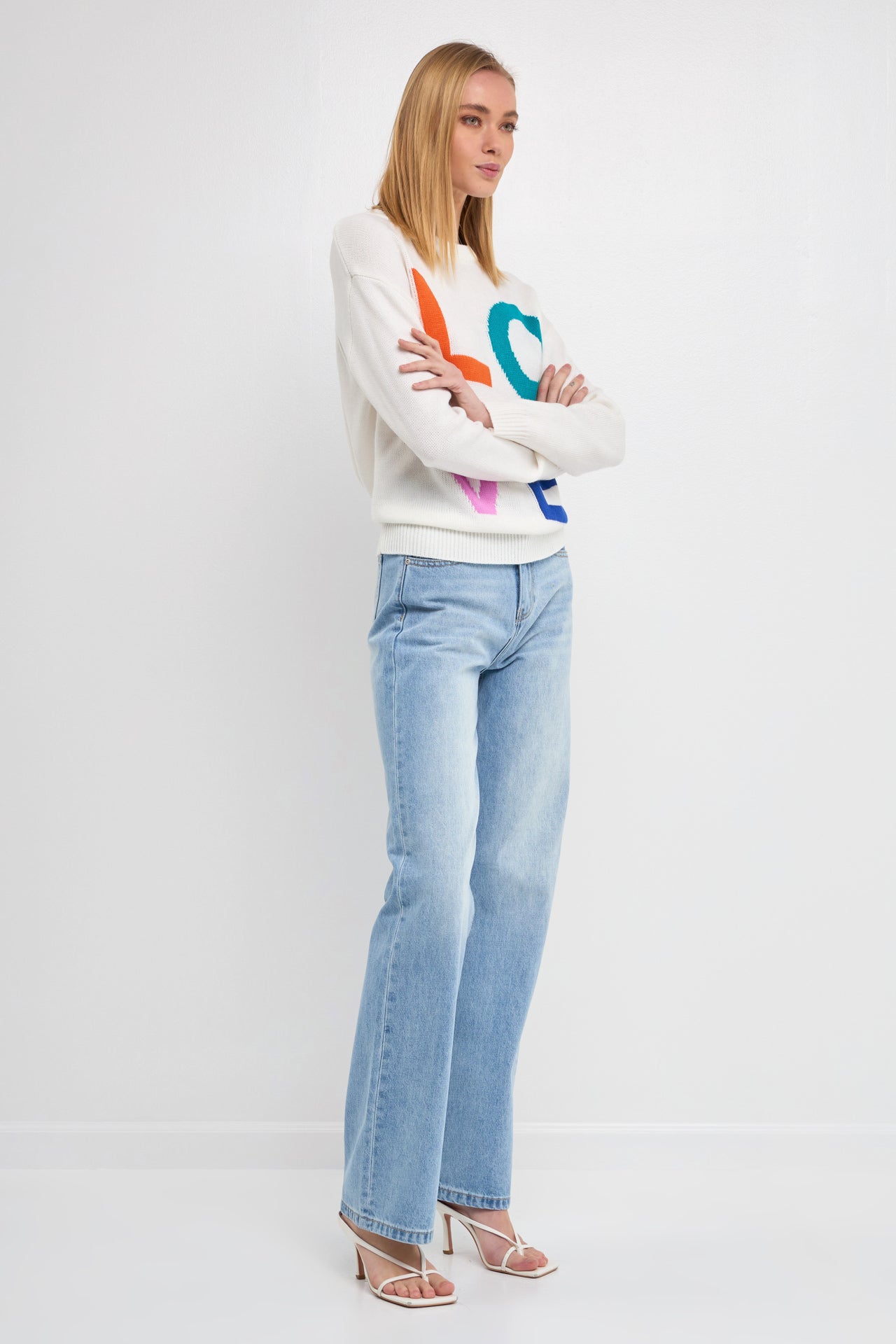 ENGLISH FACTORY - Love Sweater - SWEATERS & KNITS available at Objectrare