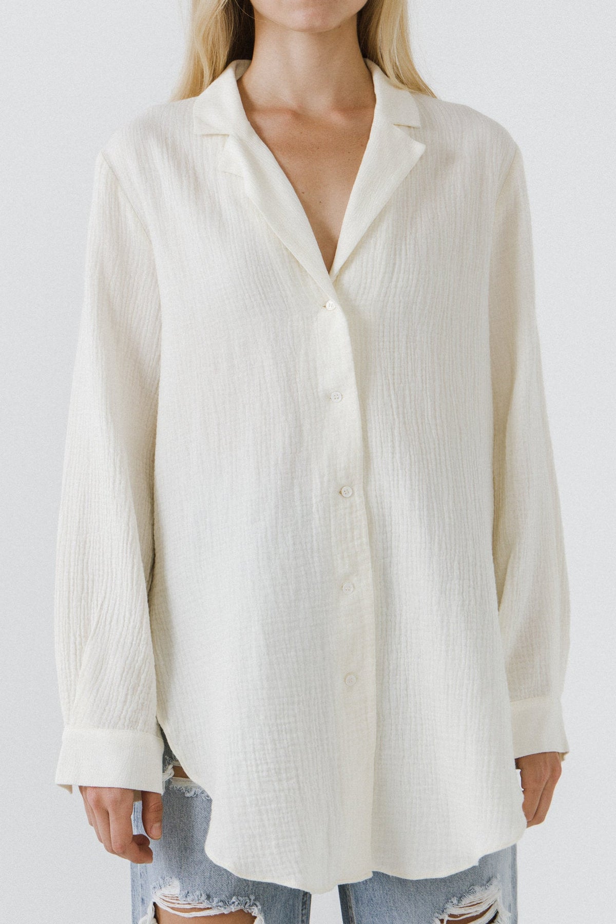 FREE THE ROSES - Oversized Shirt - TOPS available at Objectrare