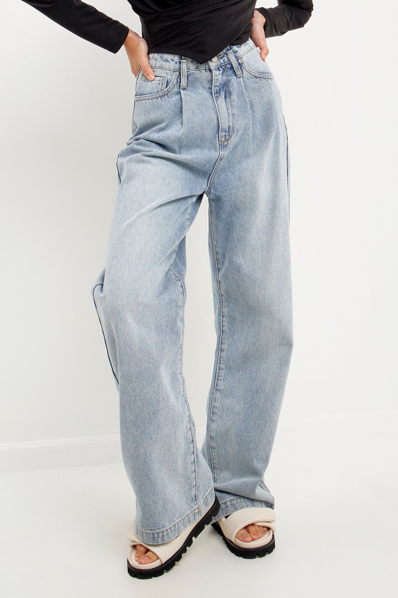 GREY LAB - High Waist Jean - JEANS available at Objectrare