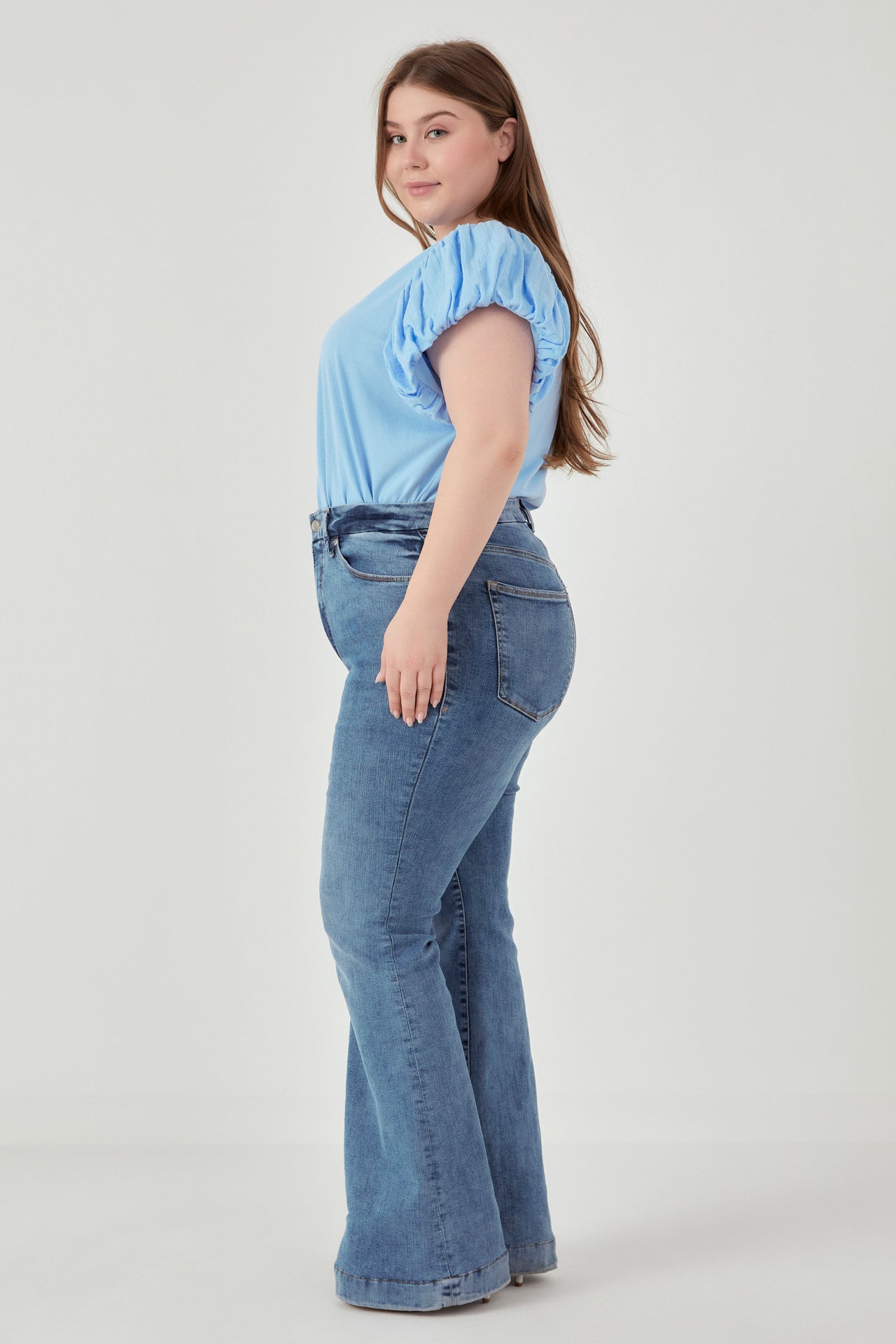 ENGLISH FACTORY - Mixed Media T-shirt Plus Size - TOPS available at Objectrare