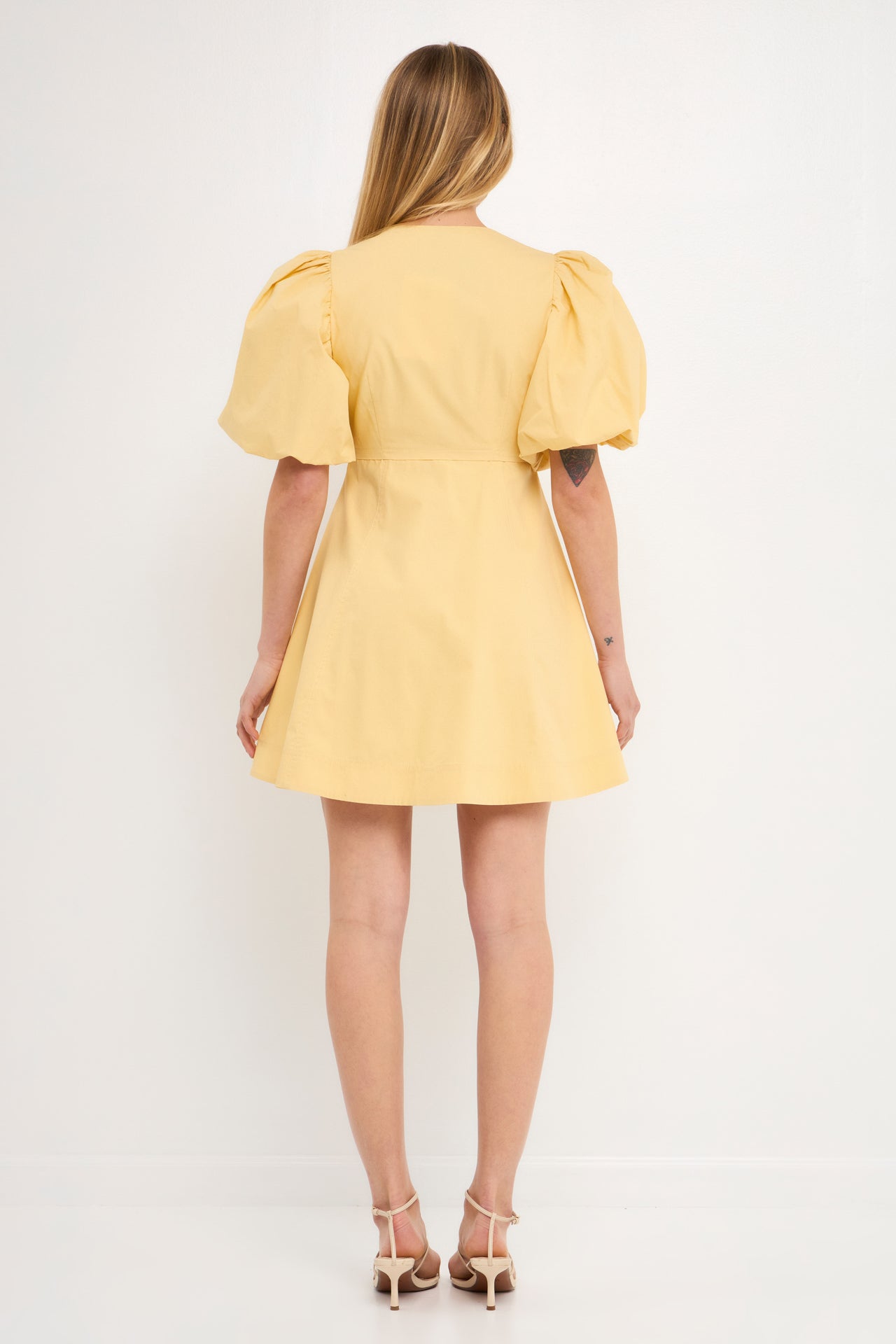 ENDLESS ROSE - Buttons Detail Mini Dress - DRESSES available at Objectrare